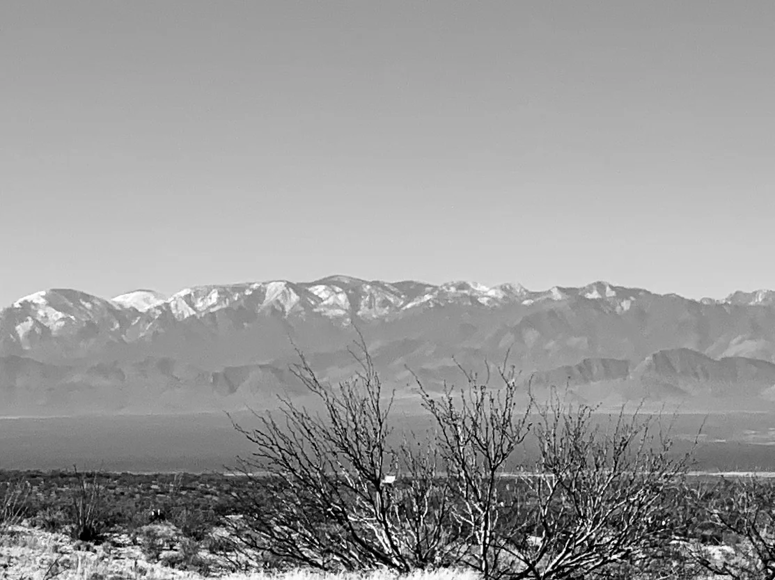 The Chiricahua Mountains on the way to Lordsburg.
