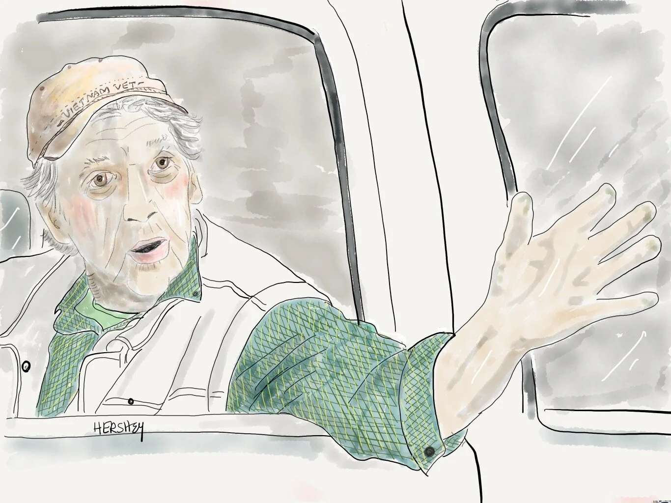 We met Clyde in Mayersville, Mississippi. Although he was on his way to a haircut, he stopped his truck after passing us navigating our bikes down a rugged gravel road, and waited for us to catch up. He told us he was a Vietnam Vet, and when he came…