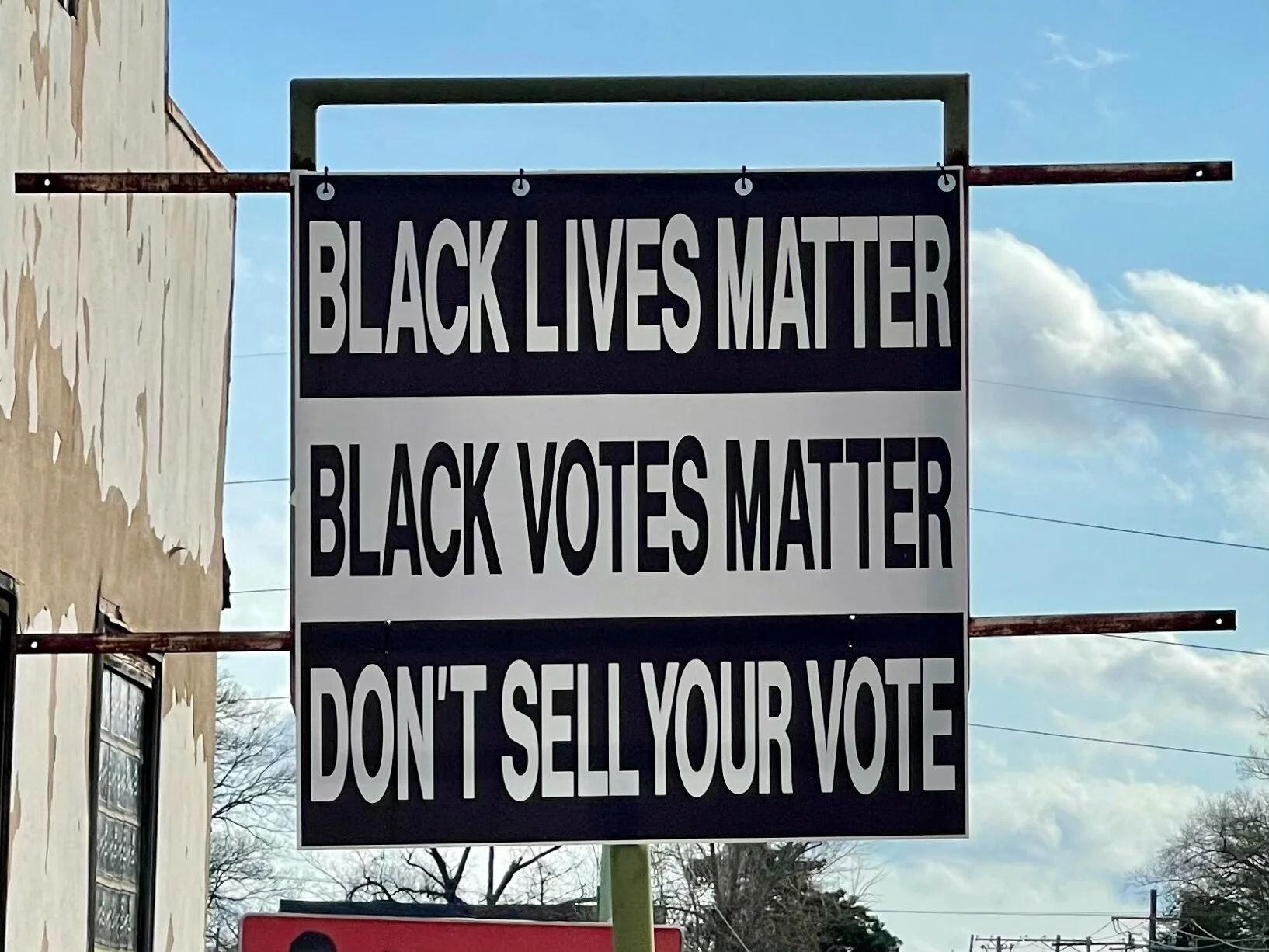 A sign in Natchez, Mississippi. Apparently vote selling has happened there in the past, and the local Democratic Party wanted to make sure that was not a problem in the recent election, as per the following  quote from an October, 2020 article in ap…