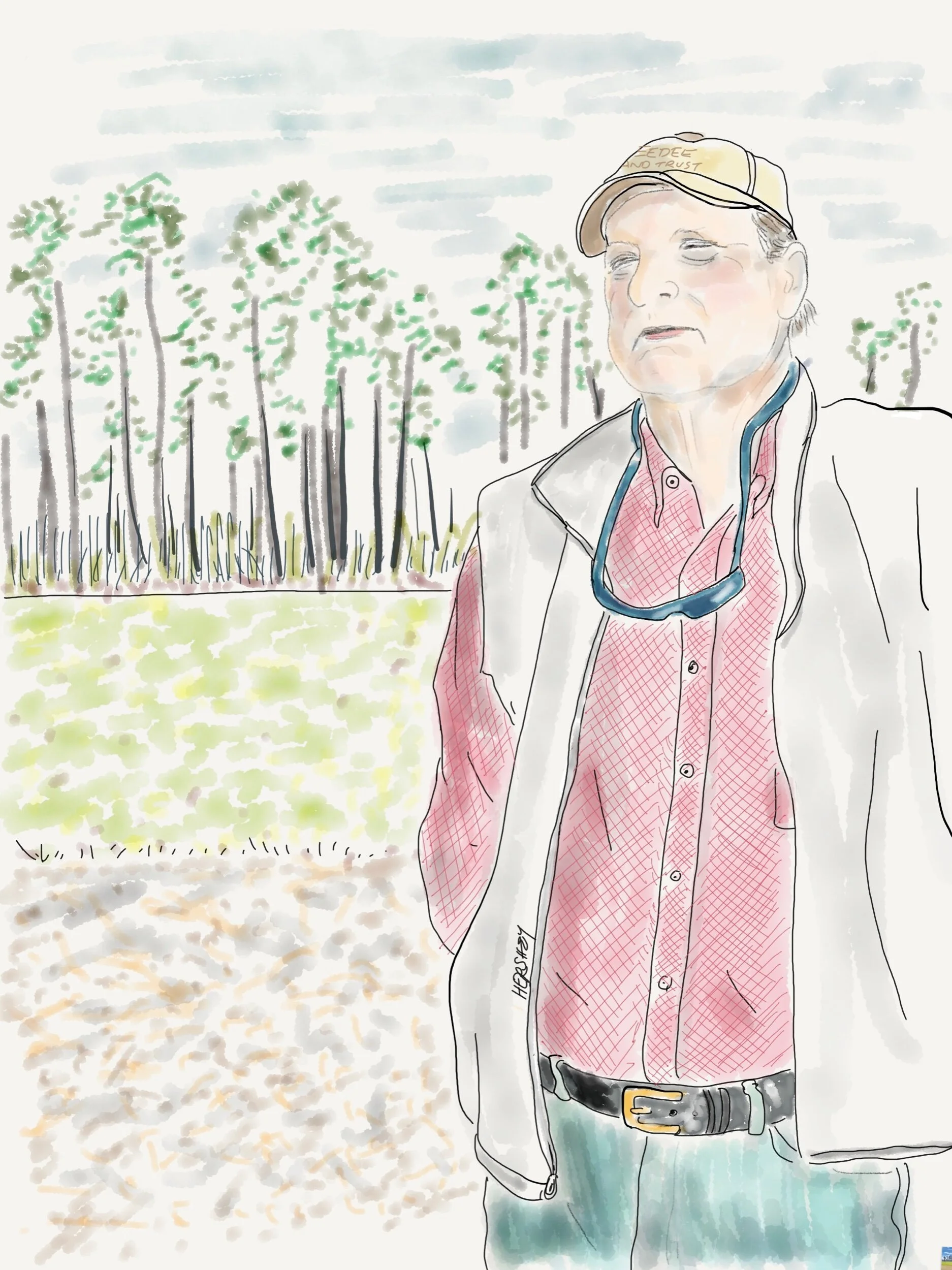 After explaining the value of winter wheat as a harvestable cover crop, the 6th generation farmer Keith Williamson tells us about the Pee Dee Land Trust (PDLT) which has partnered with private landowners throughout the Pee Dee River watershed (secon…