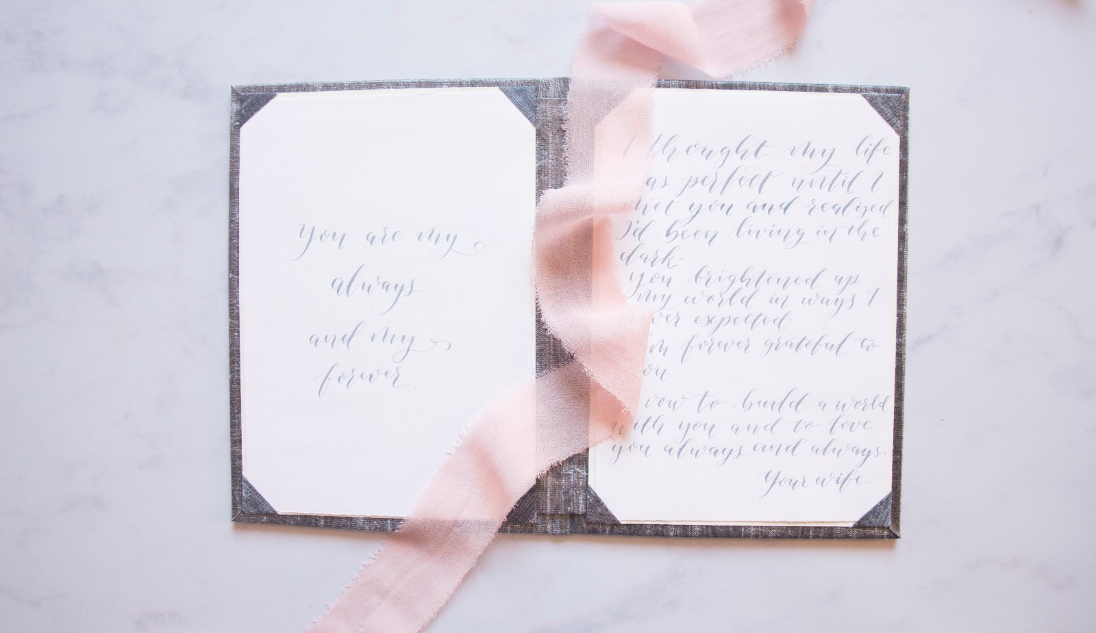 calligraphy vows