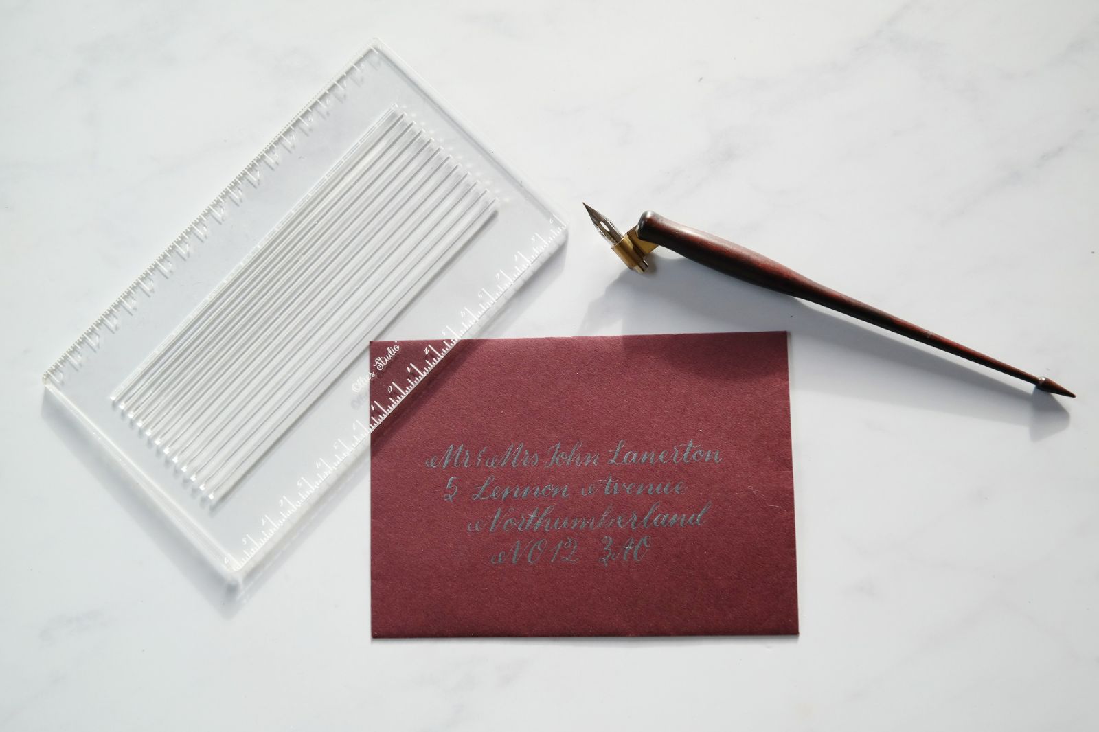 Envelope Lettering Template UK