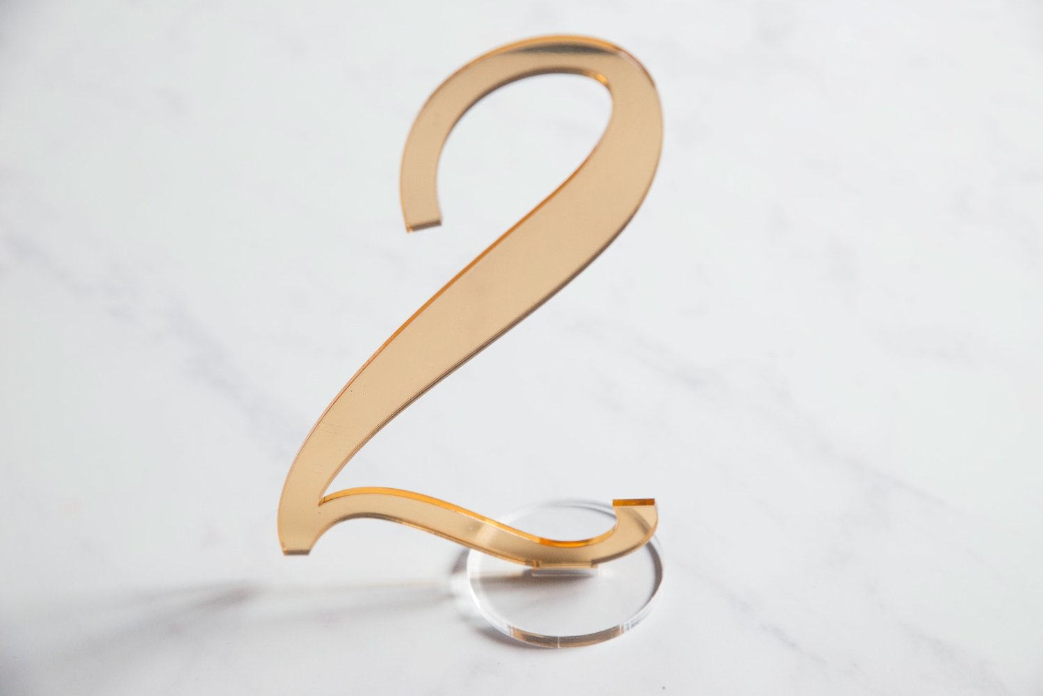 Acrylic Table Numbers for Hire