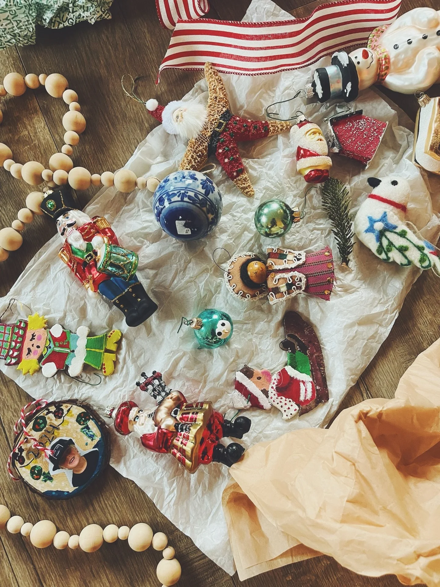 Always bittersweet&mdash;taking down the tree and storing away the ornaments they spent so long placing just right.
Signs a new year is just around the corner;)