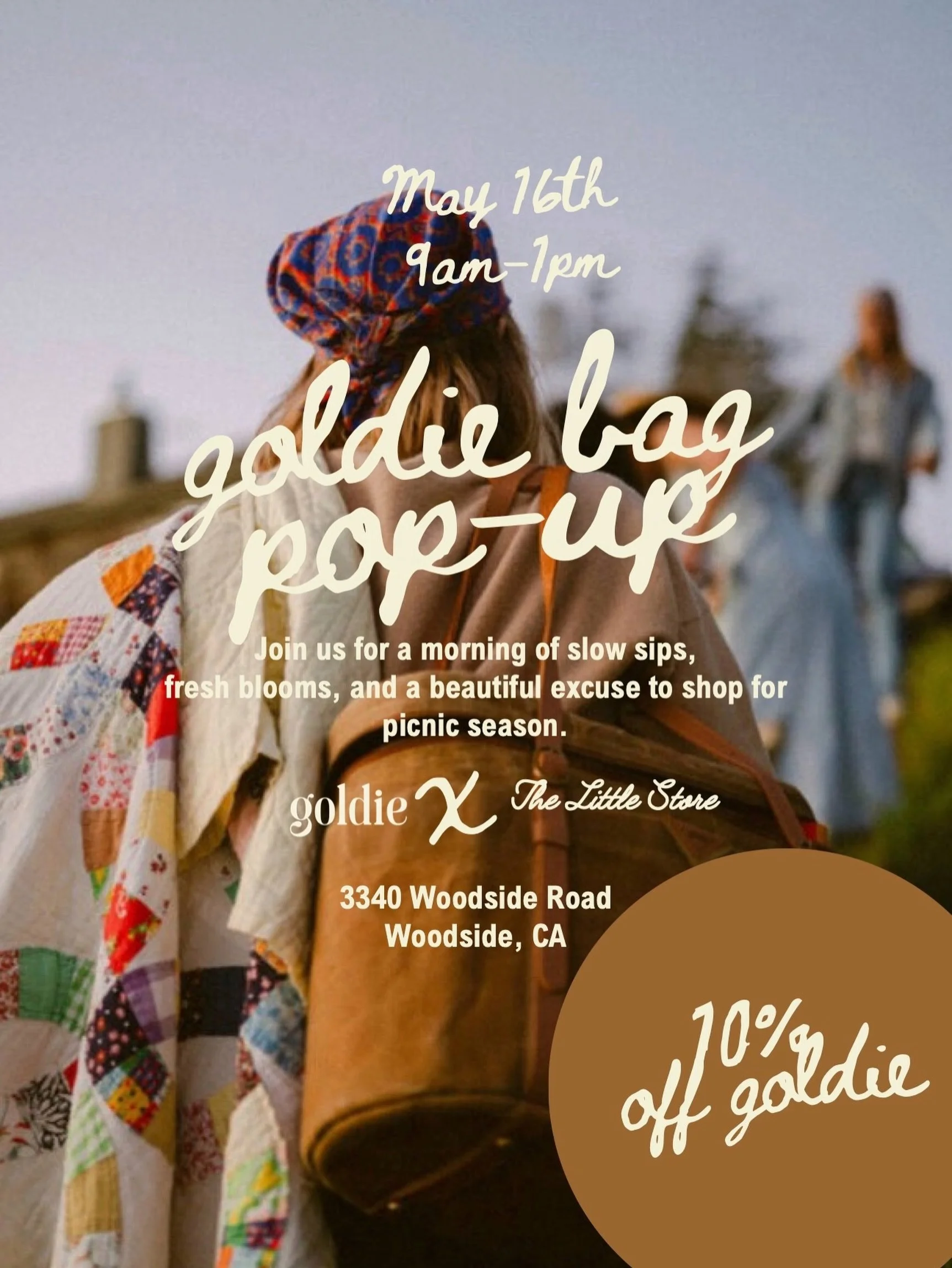 Come spend a slow Saturday morning with us for delicious coffee, fresh blooms, and a beautiful excuse to shop for picnic season. 

@thegoldiemom will be popping up at The Little Store this Saturday, 5/16 with  Goldie bags in tow for all your snacks, 