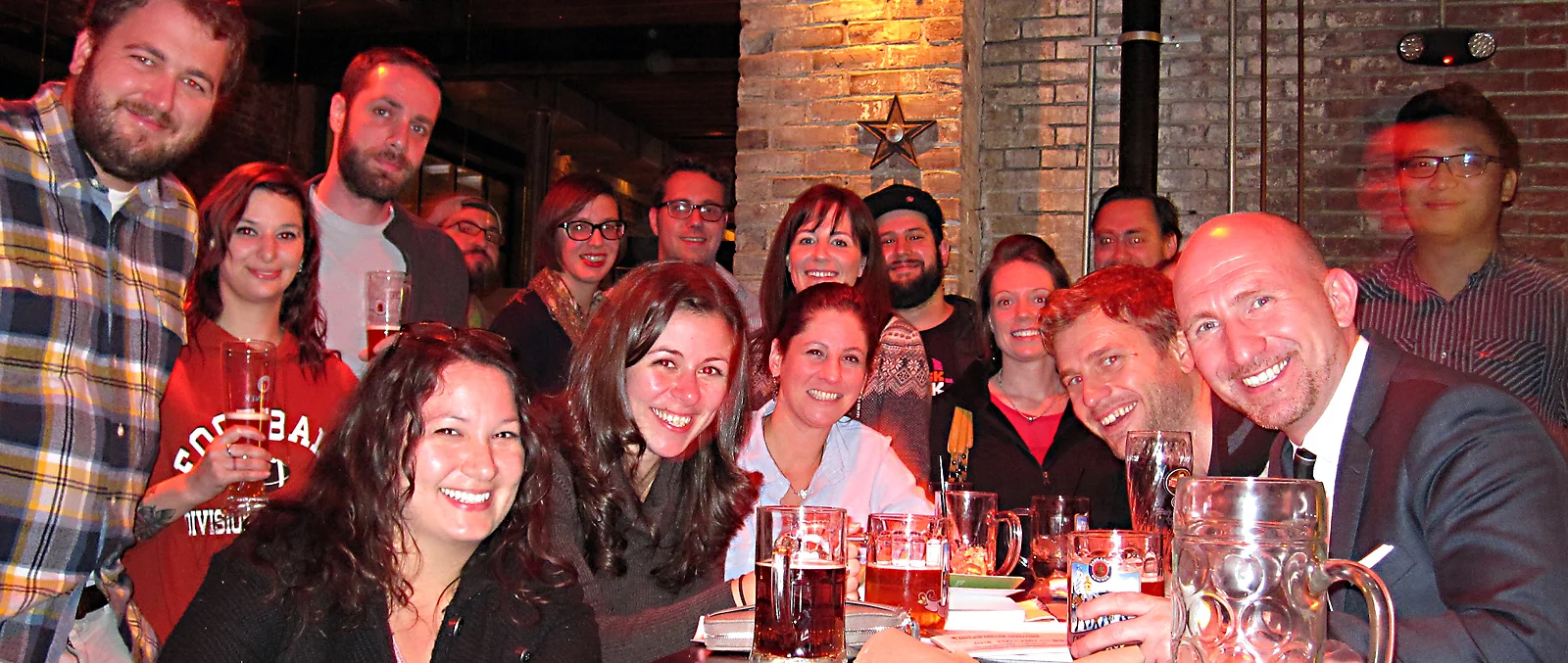 Friendly faces at our first Skeptics In The Pub meetup.