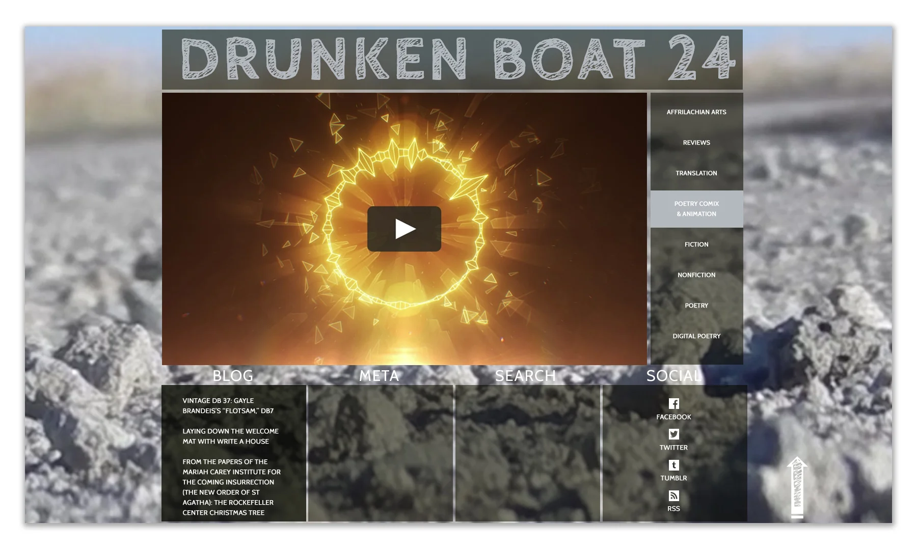 Drunken Boat 24-Website Art Direction &amp; Design