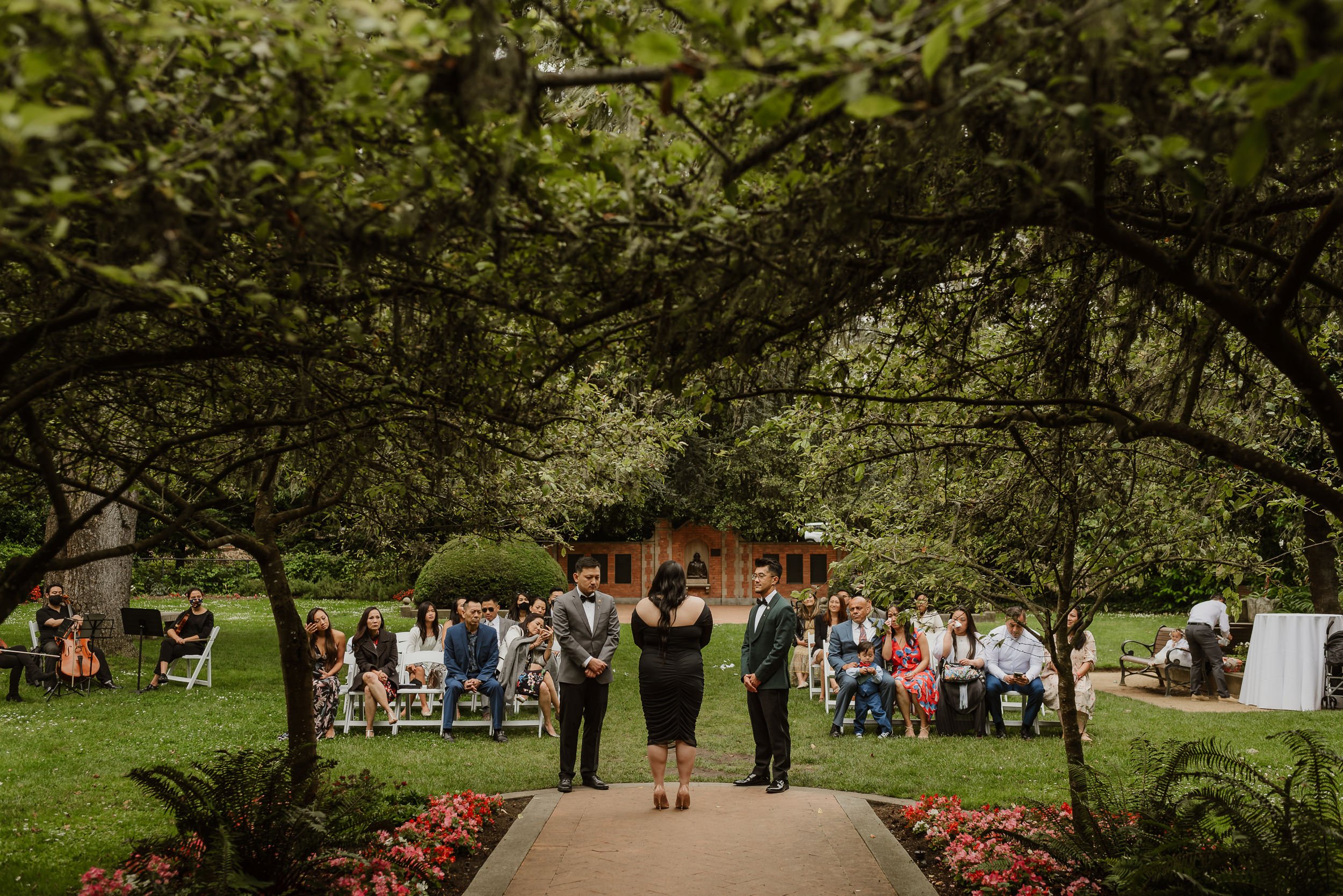 Golden Gate Park Shakespeare Garden Harborview Restaurant Wedding San Francisco California