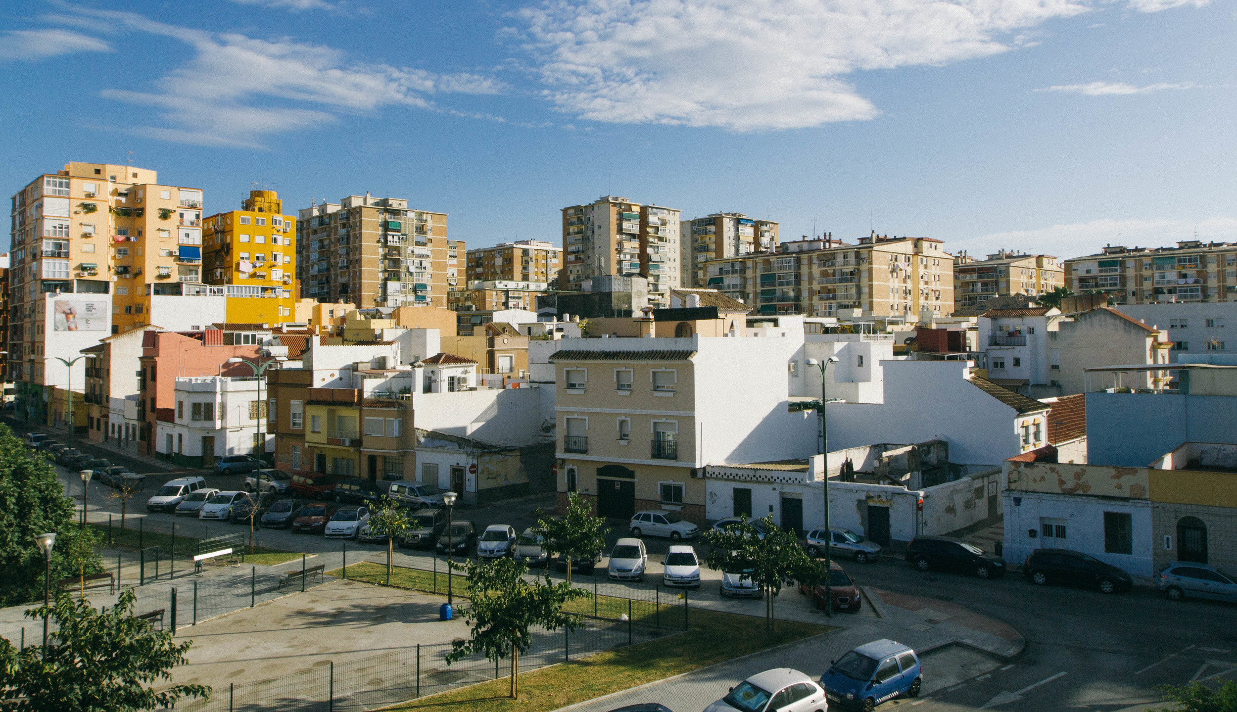 Leaving our apartment in Malaga in search of the abandoned house on the outskirts of town. 