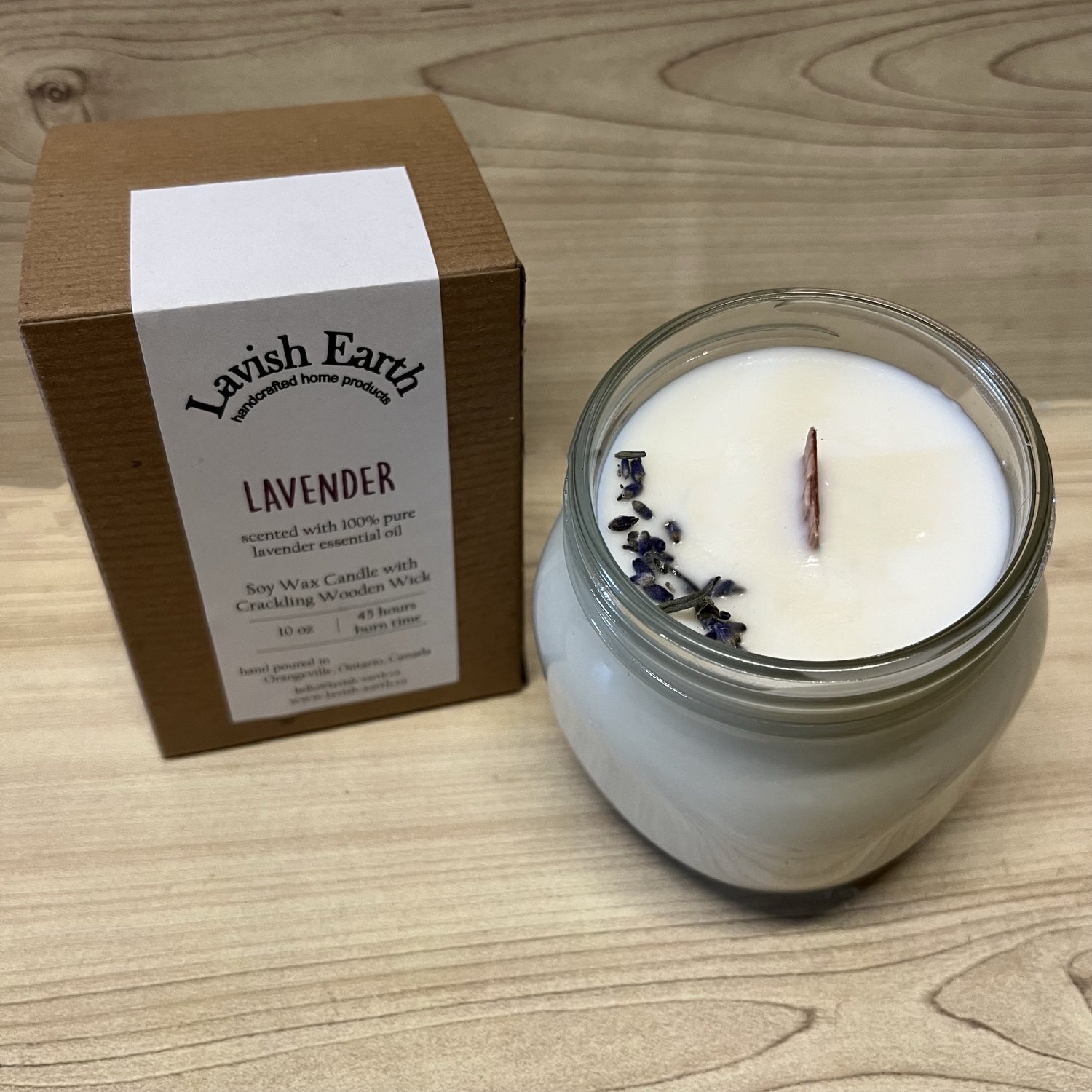 100% Soy Candles with Crackling Wooden Wicks — Lavish Earth Canada