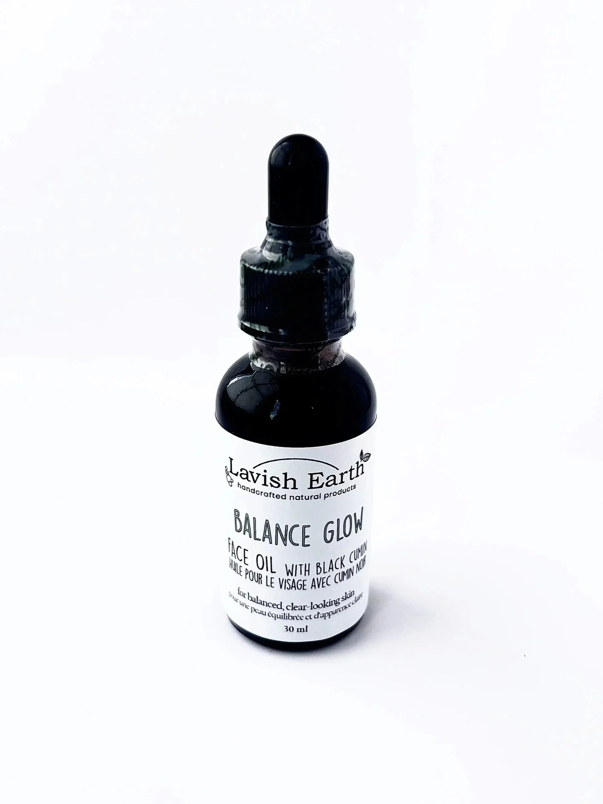 Lavish Earth Balance glow face oil nourishing tamanu black cumin oil Ontario