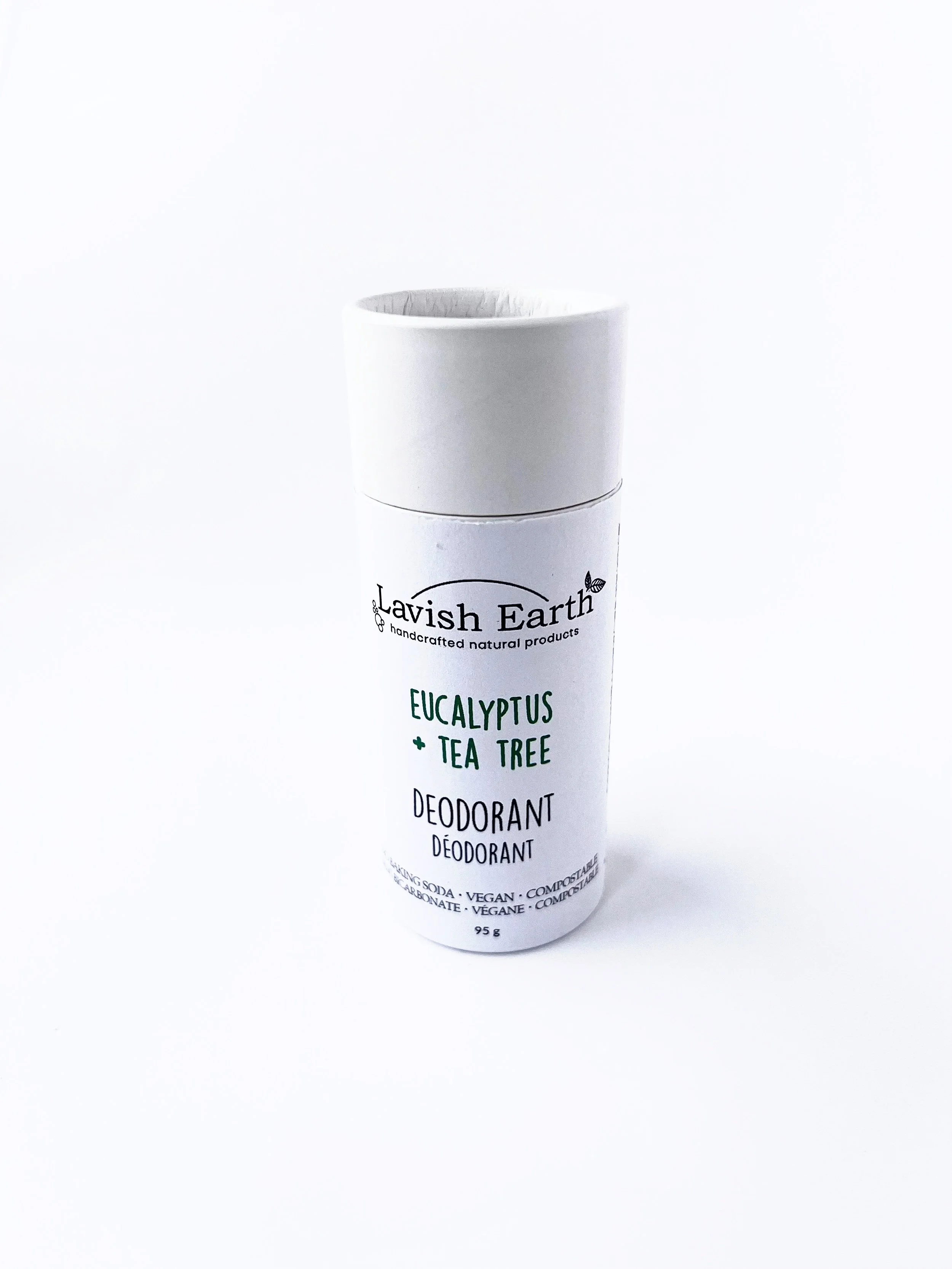 Lavish Earth eucalyptus tea tree natural deodorant stick, aluminum free natural deodorant Ontario