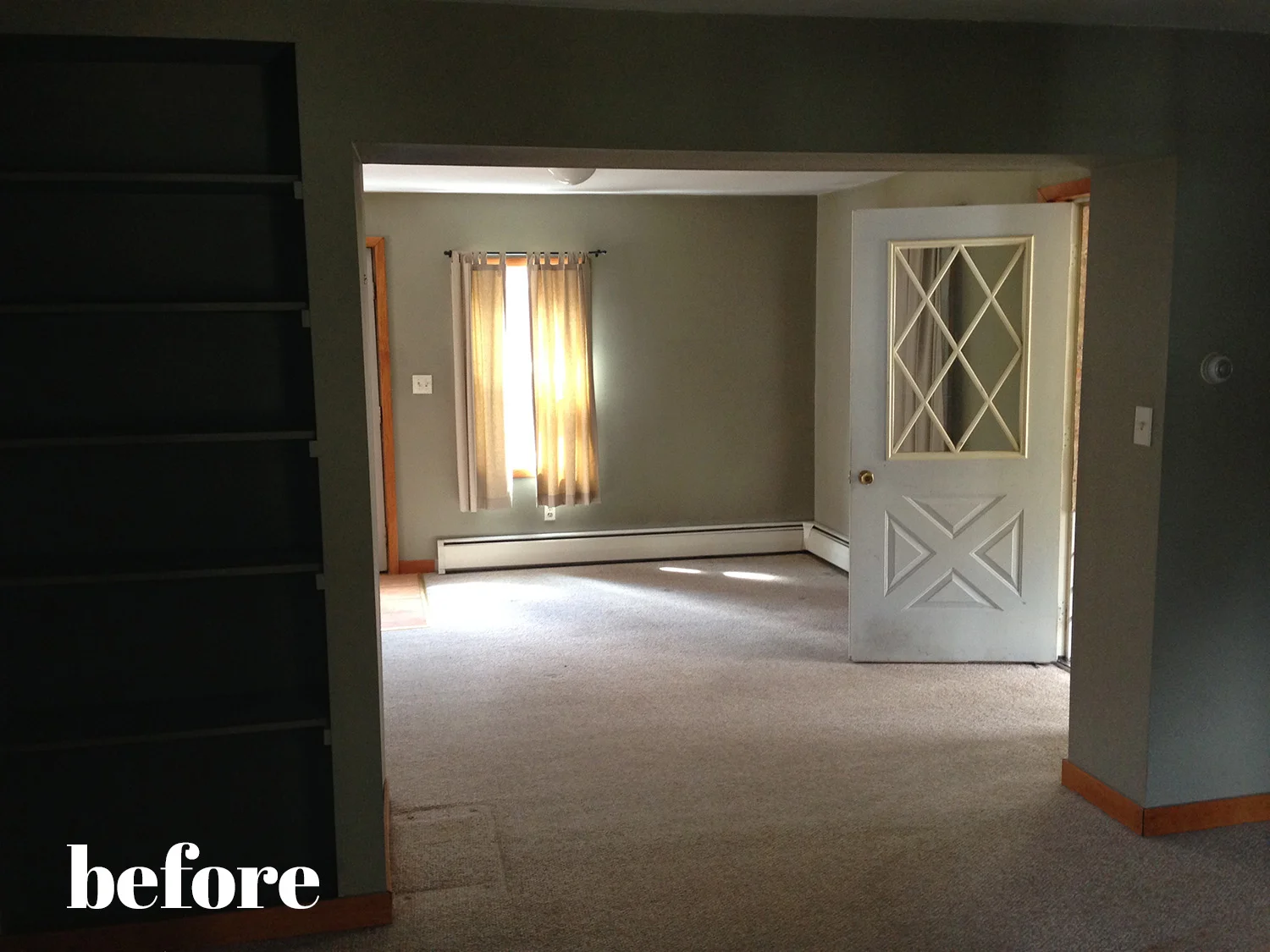 Brightly painted interior doors, via danielleandco.com