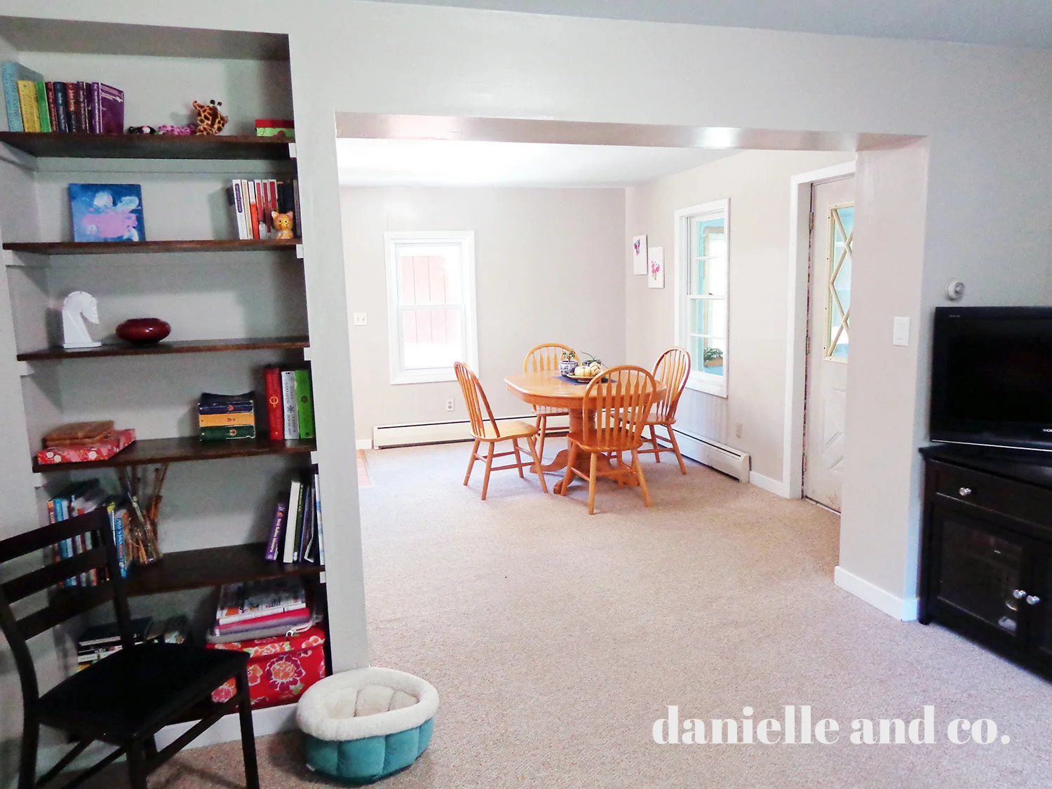 Brightly painted interior doors, via danielleandco.com