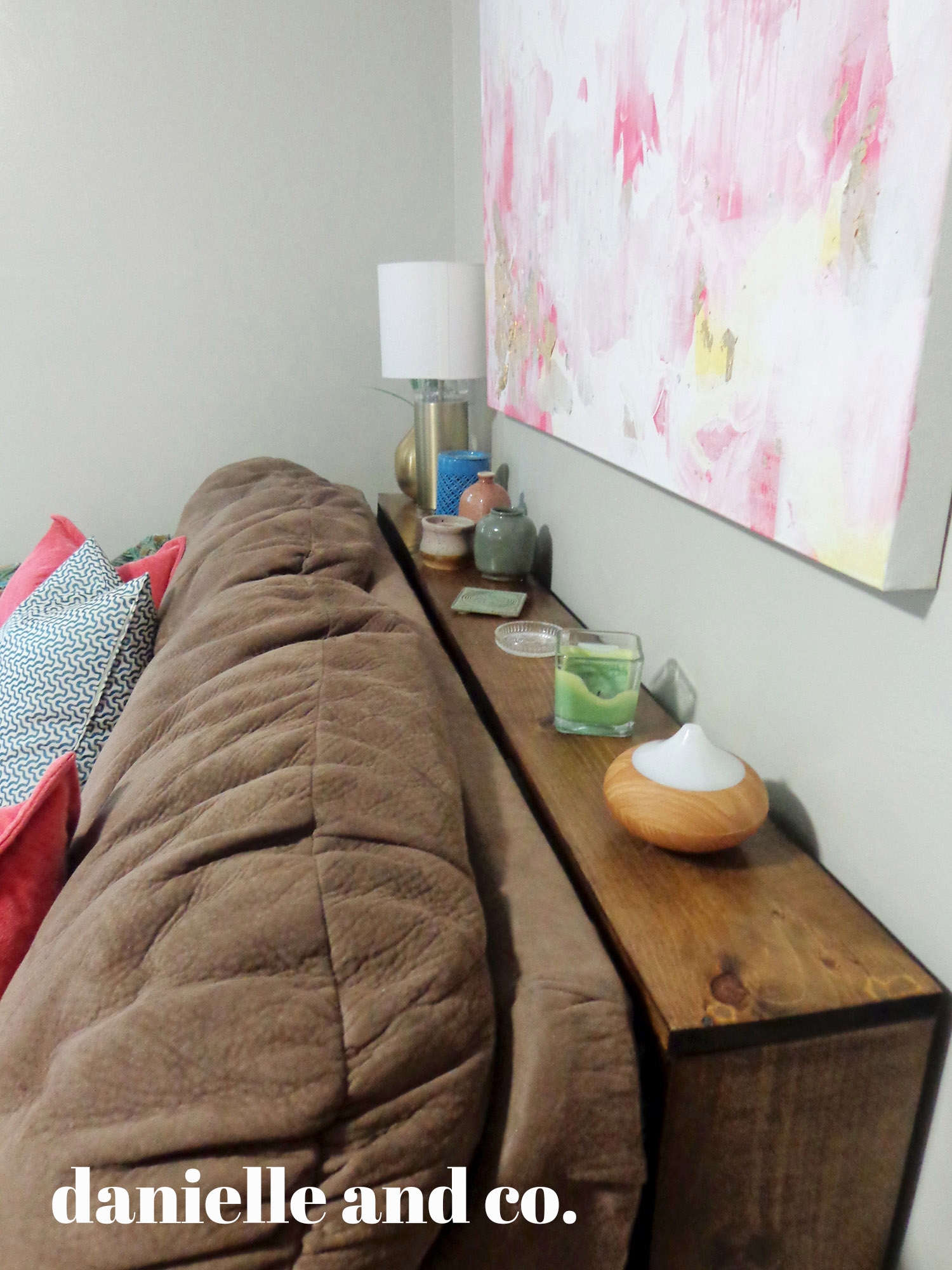 Hiding those &$#% cords with a DIY sofa table! Check out this version and links to other tutorials at danielle and co.