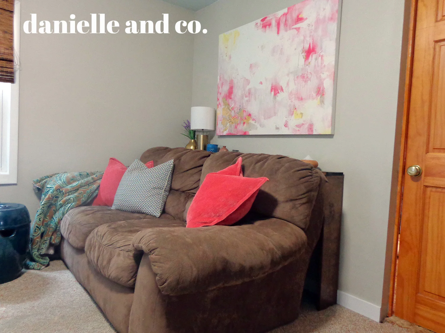 Hiding those &$#% cords with a DIY sofa table! Check out this version and links to other tutorials at danielle and co.
