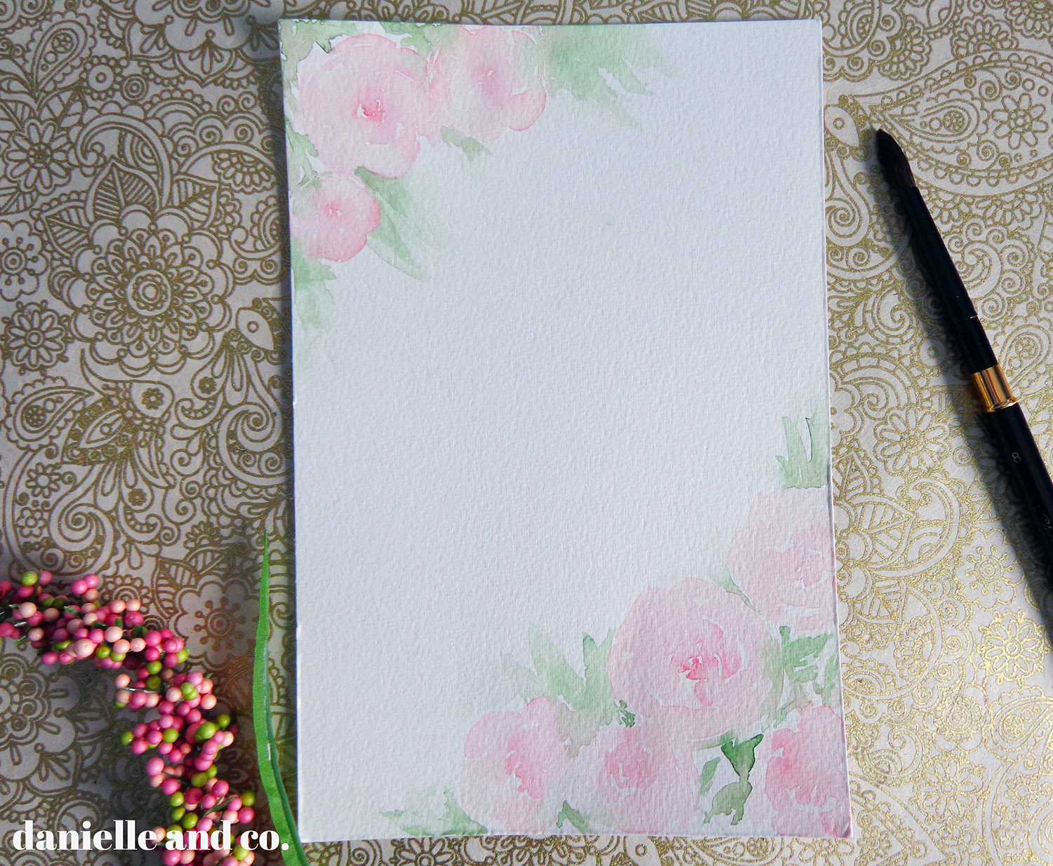 A little & experimental watercolor series, plus a dose of self-doubt and how to work through it - from danielle and co.
