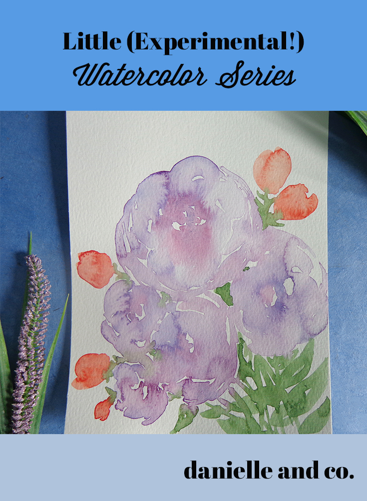 A little & experimental watercolor series, plus a dose of self-doubt and how to work through it - from danielle and co.