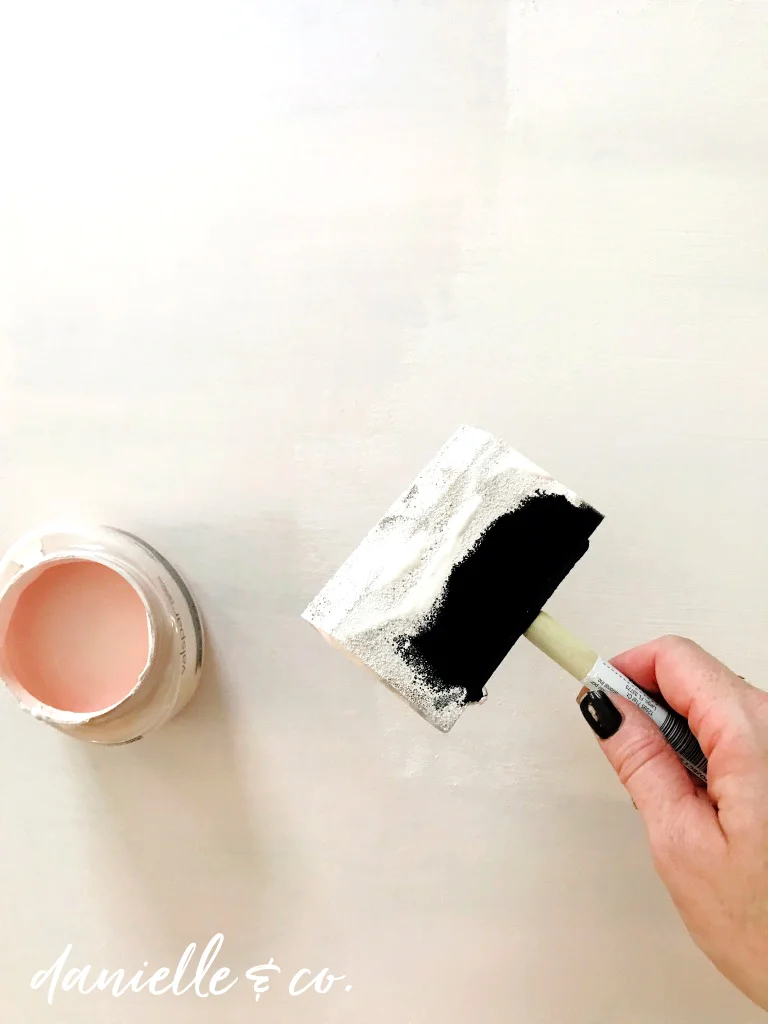 How to DIY a Blush Pink Photo Backdrop to showcase your artwork, crafts, and other projects. Supply list and instructions on danielleandco.com