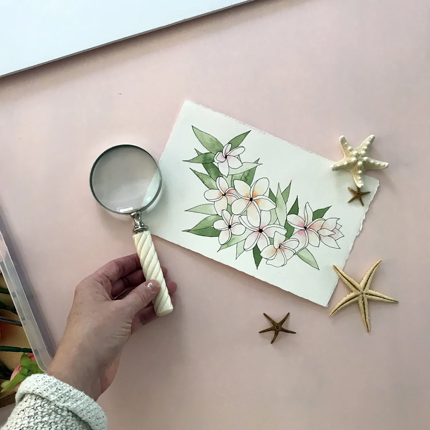 How to style flatlay photos of your artwork or products - tips & tricks for showcasing your work for listing images, marketing, and social media use, from danielleandco.com
