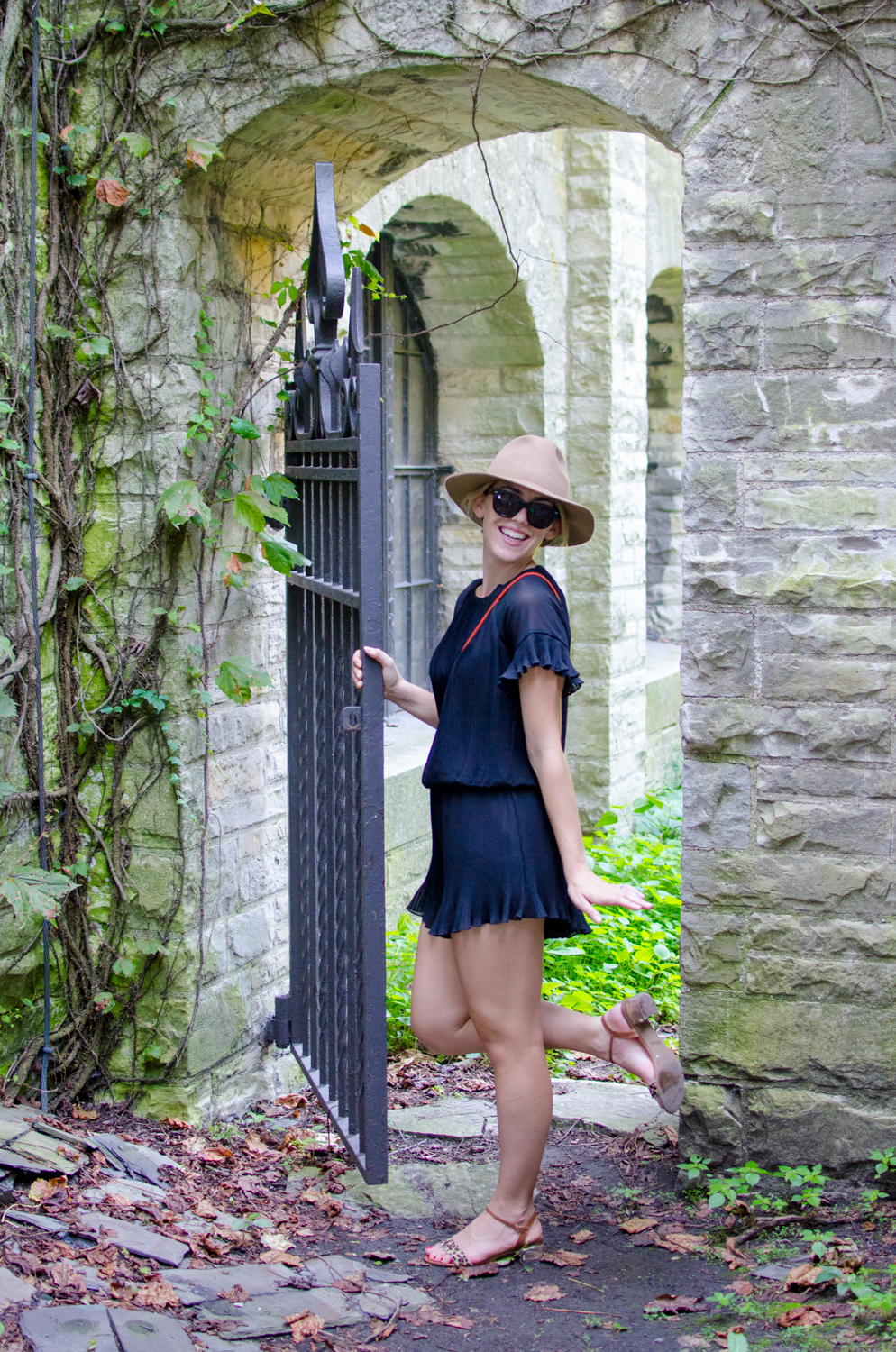 Take Your Black Romper from Day to Night — with a little grace