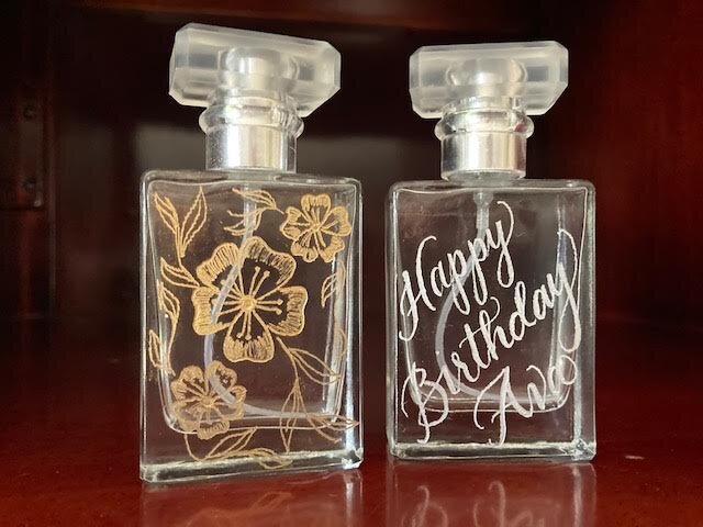 Engraved Perfume Cologne Bottle Engraving Personalized 