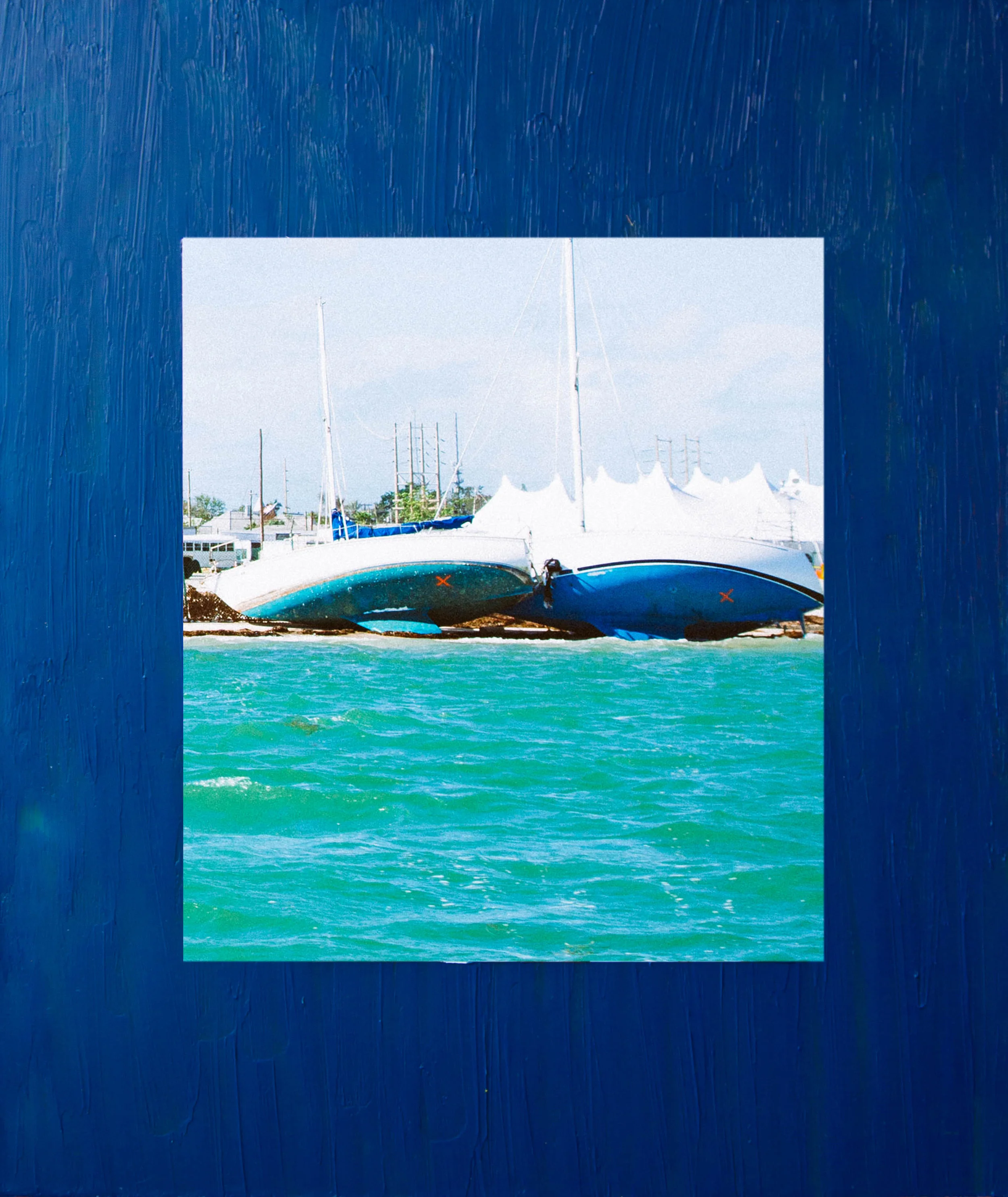 After Irma #2, Key West, 2017, analog print - mixed media