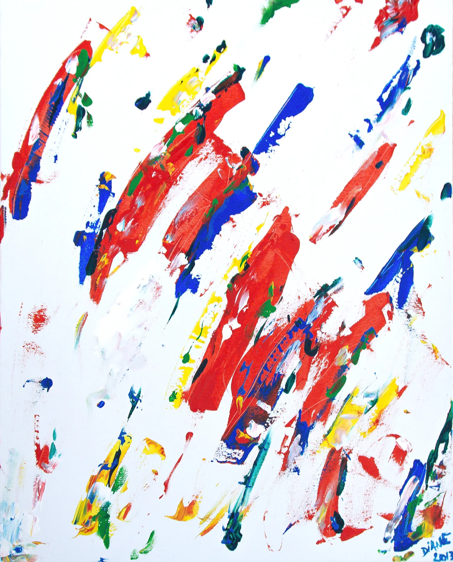 Recherches #1, Spain, 2013, acrylics on canvas, 24x36"
