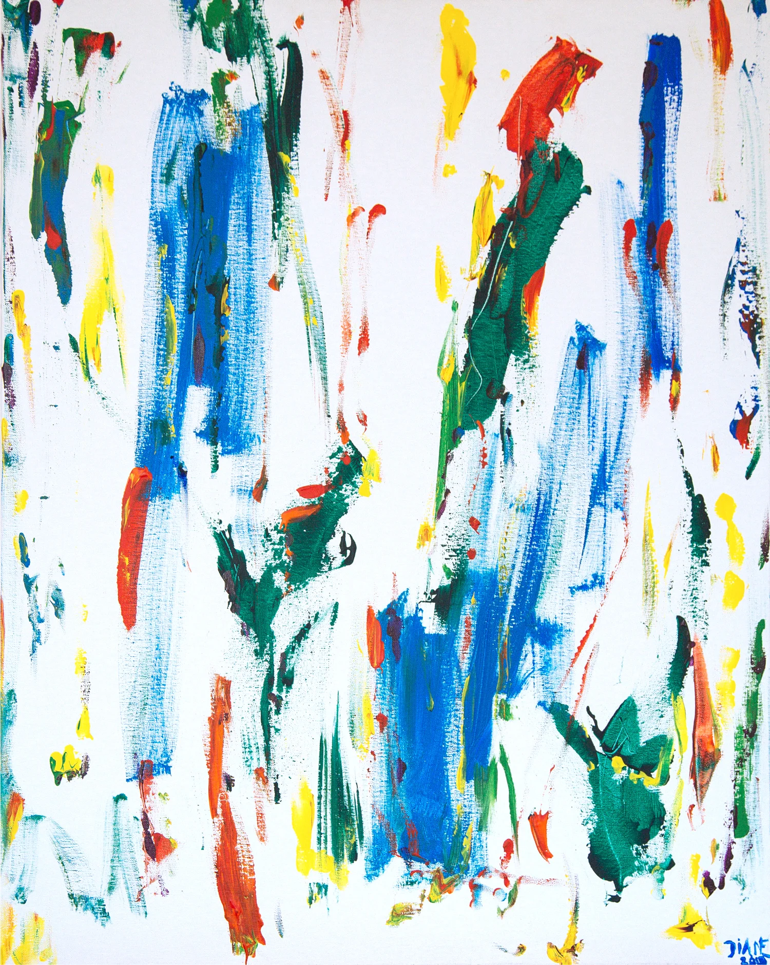 Recherches #2, Spain, 2013, acrylics on canvas, 24x36"