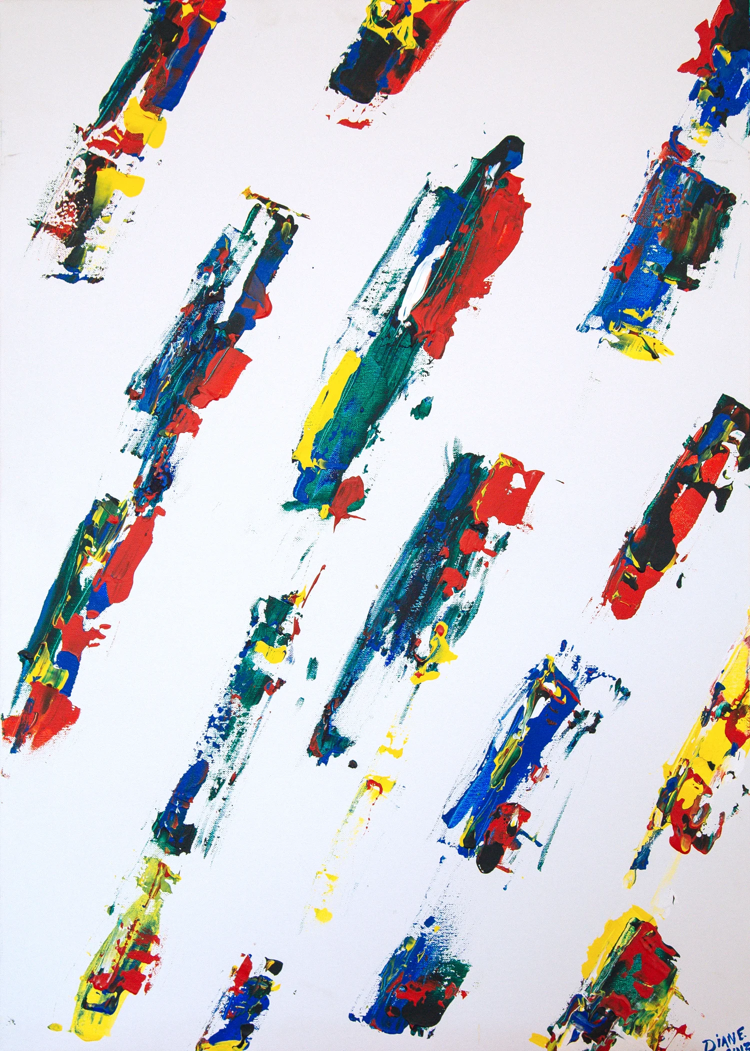 Recherches #3, Spain, 2013, acrylics on canvas, 24x36"