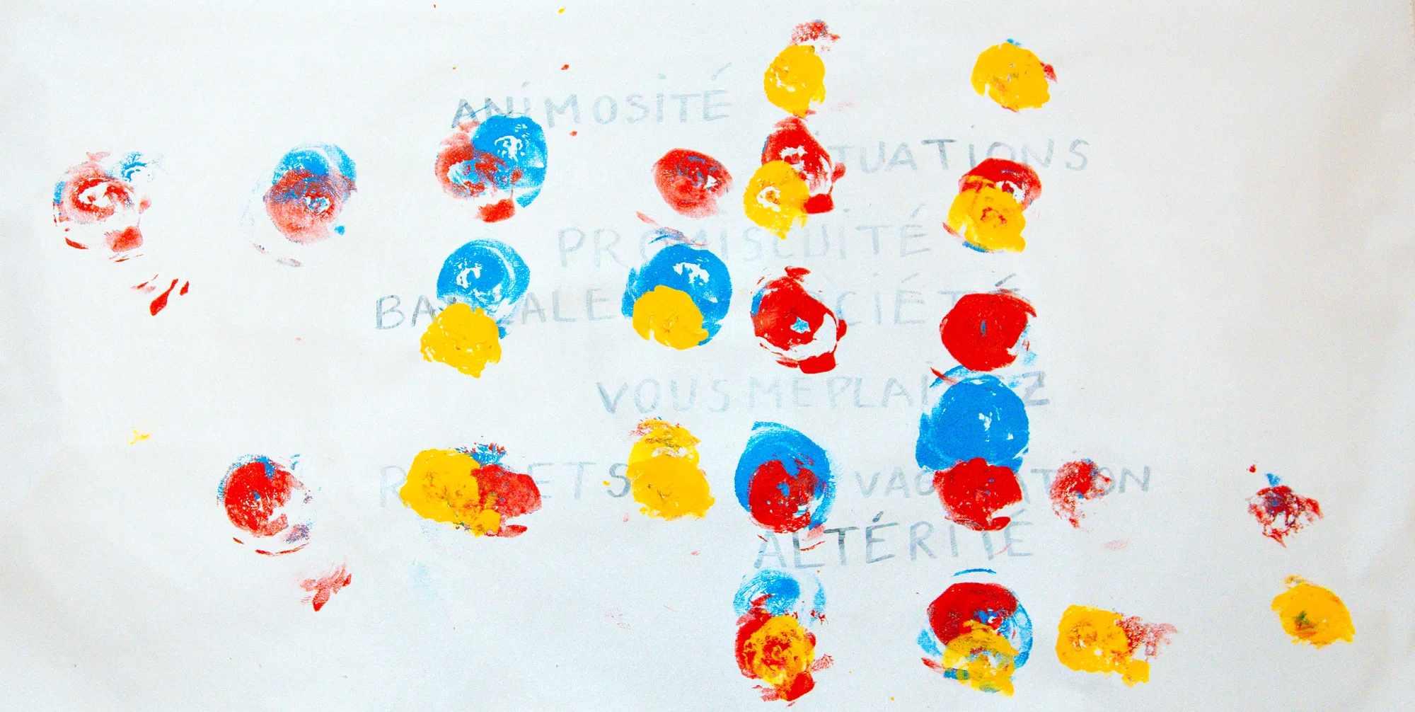 Société, 2018, acrylics on canvas, 52x27"