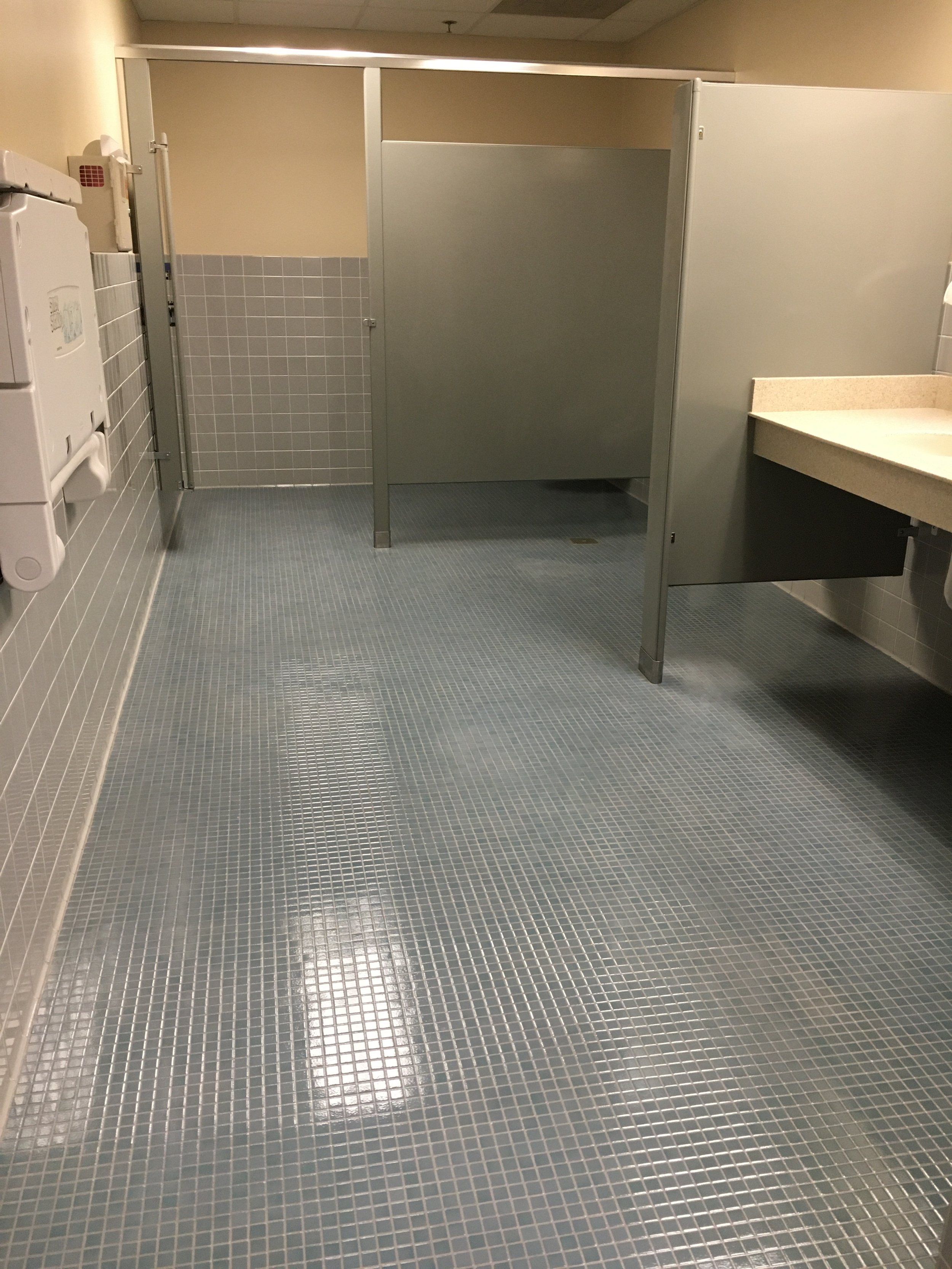 Restroom Tile and Grout