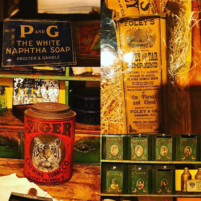 Pre-industrial! Seeking out early food and sundries labels at the Mercer Museum. Hungry is working on an art and history of food packaging project. Hope to be able to share more info soon! #preindustrialfood #preindustrial #foodeducation #foodhistory