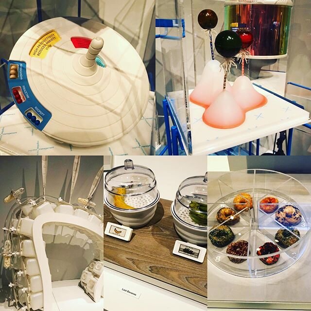 Checked out the &ldquo;Designs for Different Futures&rdquo; at Philadelphia Museum of Art. Future food highlights included cricket shelters, bananas ripe for extinction, meat vapors, and snacks for a future workforce. #foodfuture #microbiome #cricket