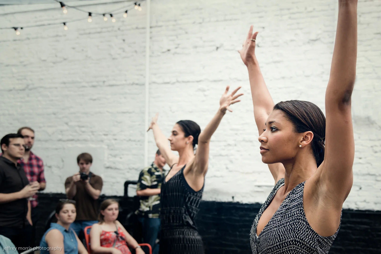 Cyndal Gilmore & Melissa Lineberg in piece by Samuel Horning for 3 Minutes Max 2017 Photo: Jeffrey Morris