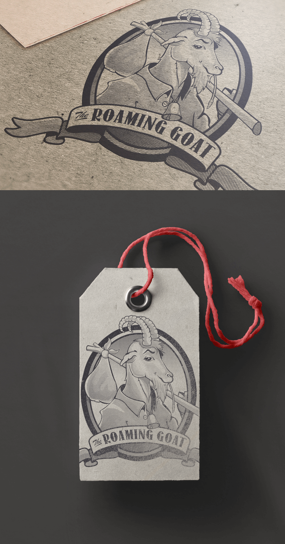 Roaming Goat Logo Design and Illustration