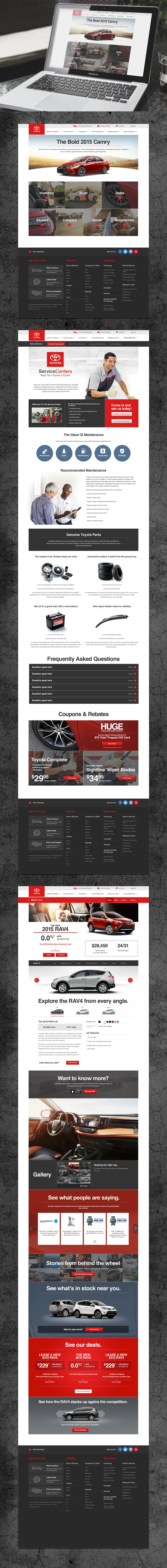 Toyota BuyAToyota Website Design