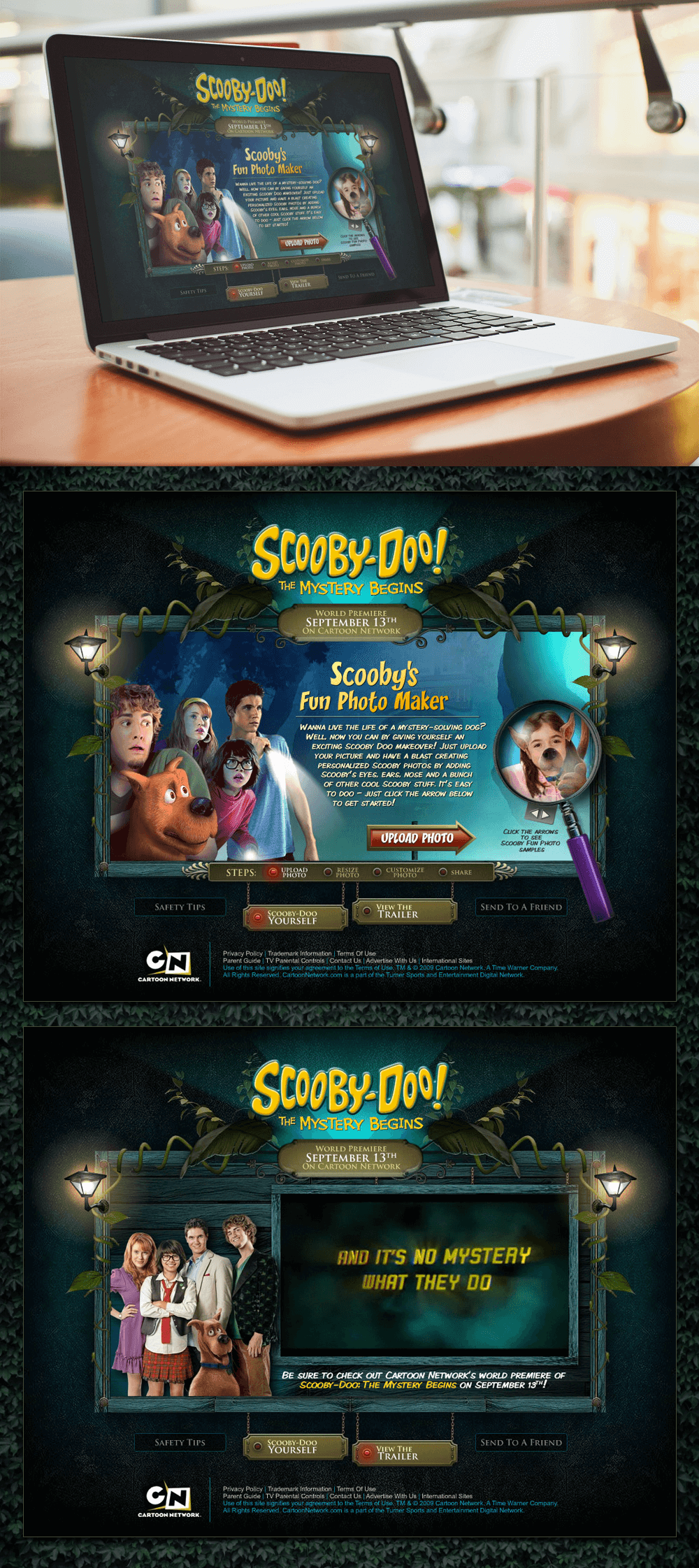 Cartoon Network Scooby-Doo Website Design