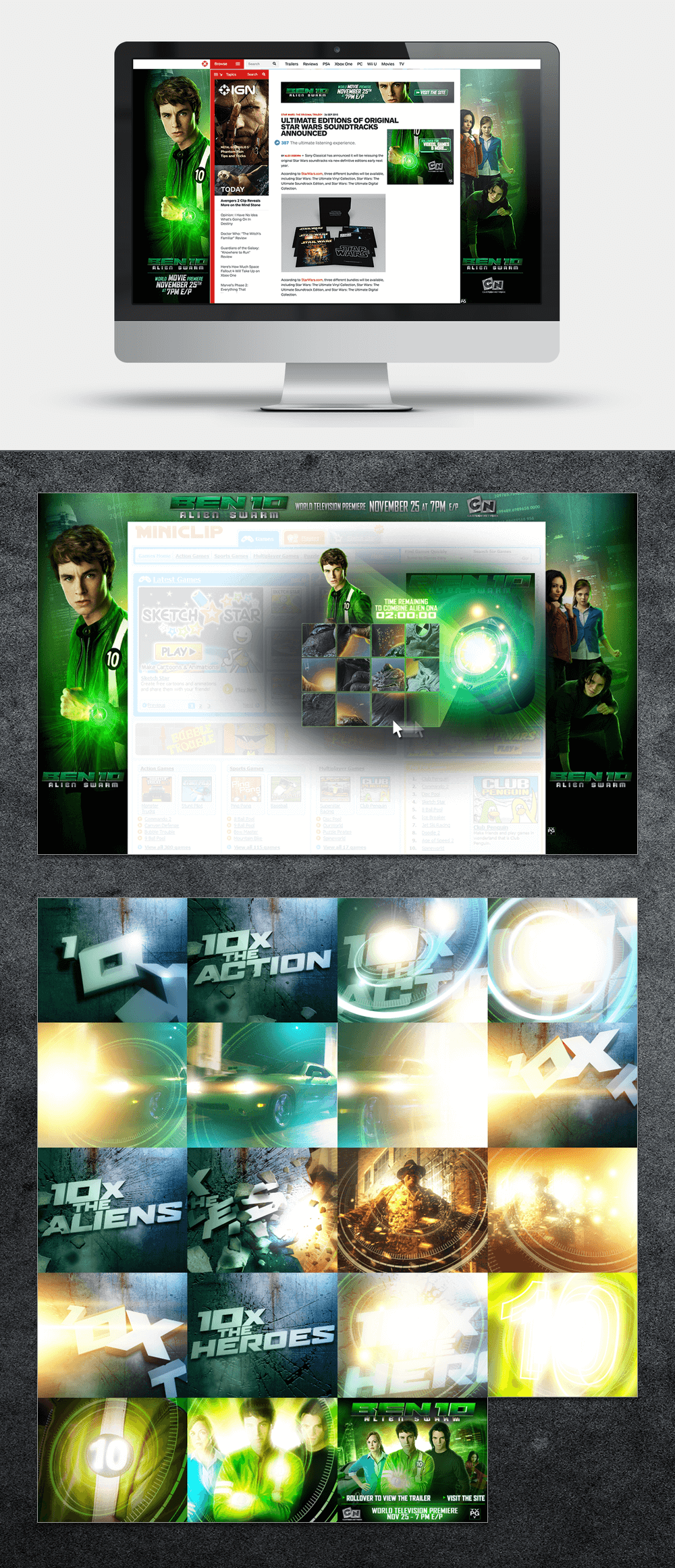 Cartoon Network Ben 10 Rich Media Banner Design
