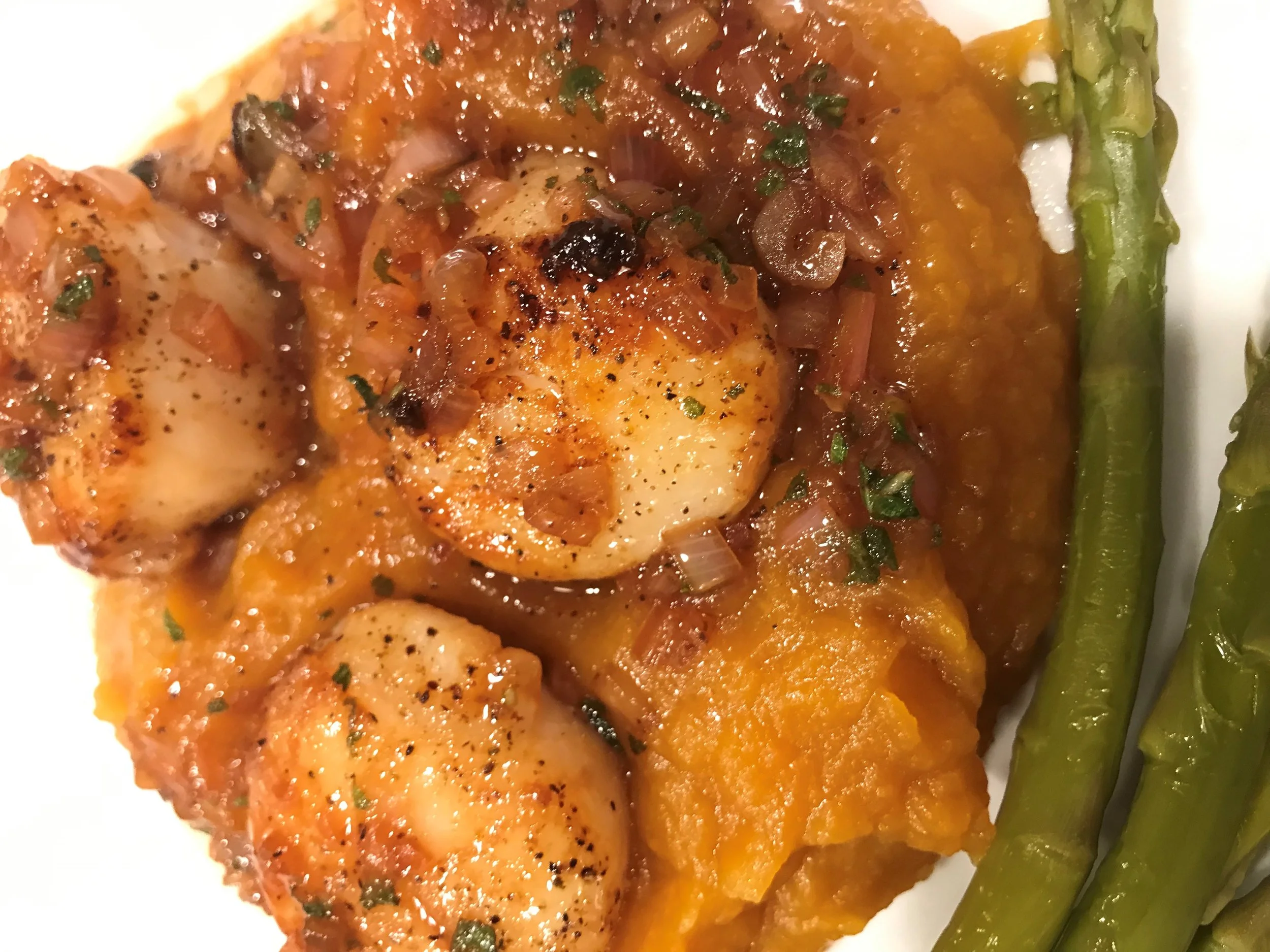 Scallops and Squash
