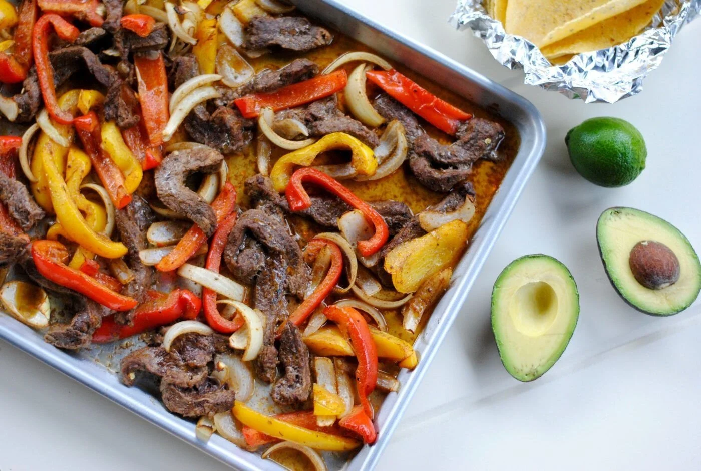 Sheet-Pan Steak Fajitas