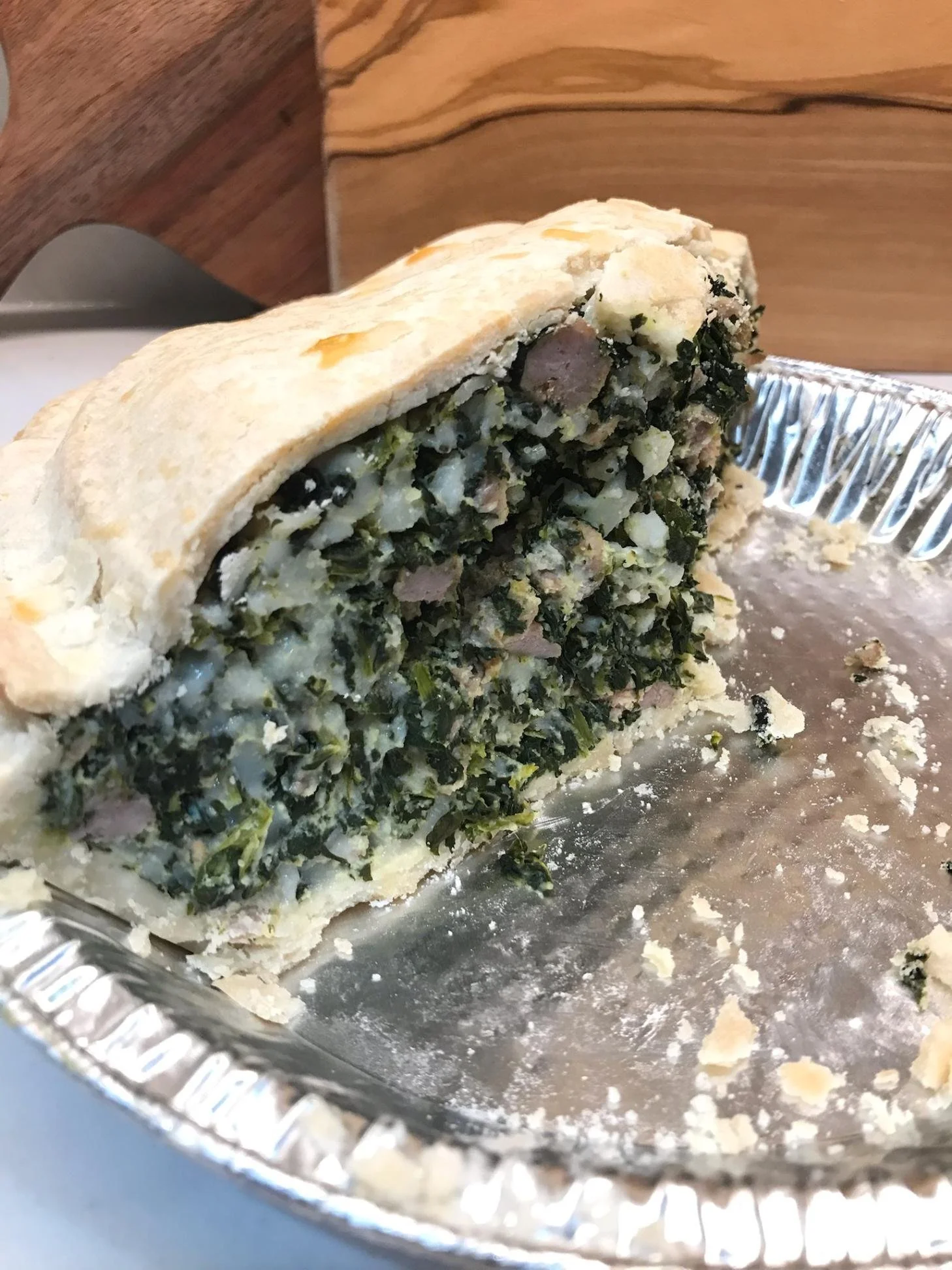 Sausage Spinach Pie