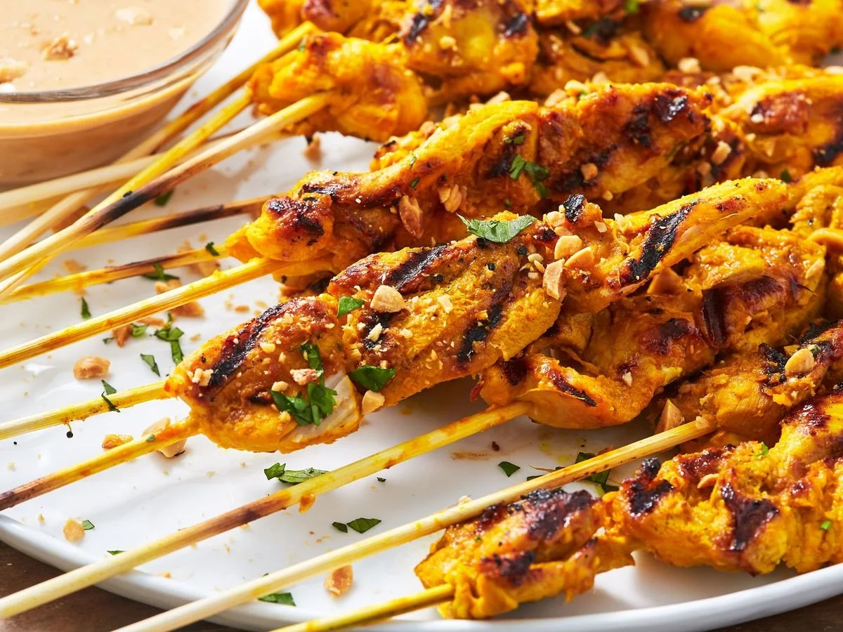 Thai Chicken Satay with Peanut Sauce
