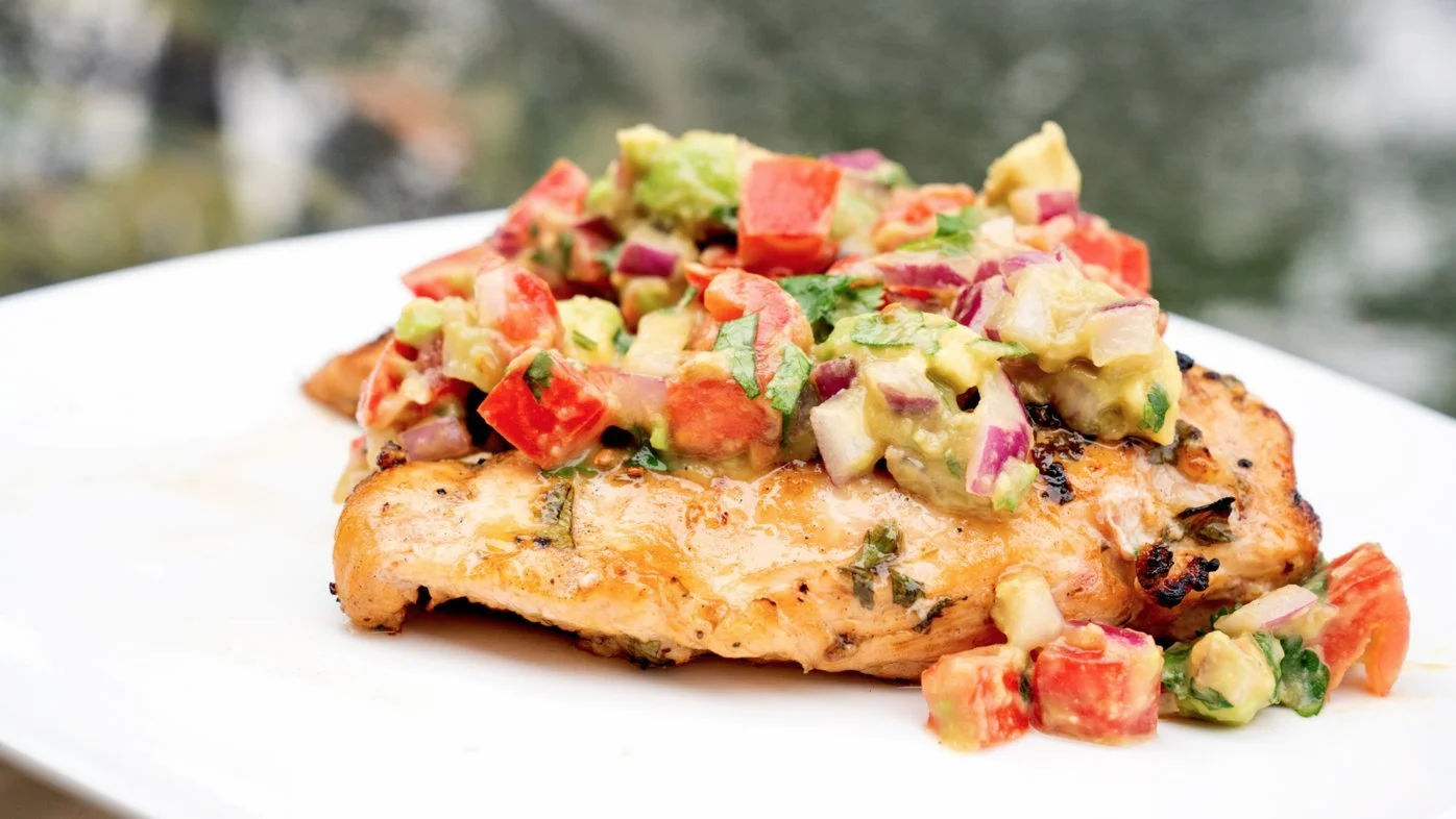 Cilantro-Lime Chicken with Avocado Salsa