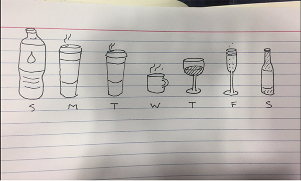 @aldenleonard was the big winner of the night with his simple days of the week vs. beverages drawing 