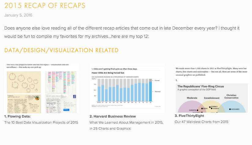 2015 Recap of Recaps