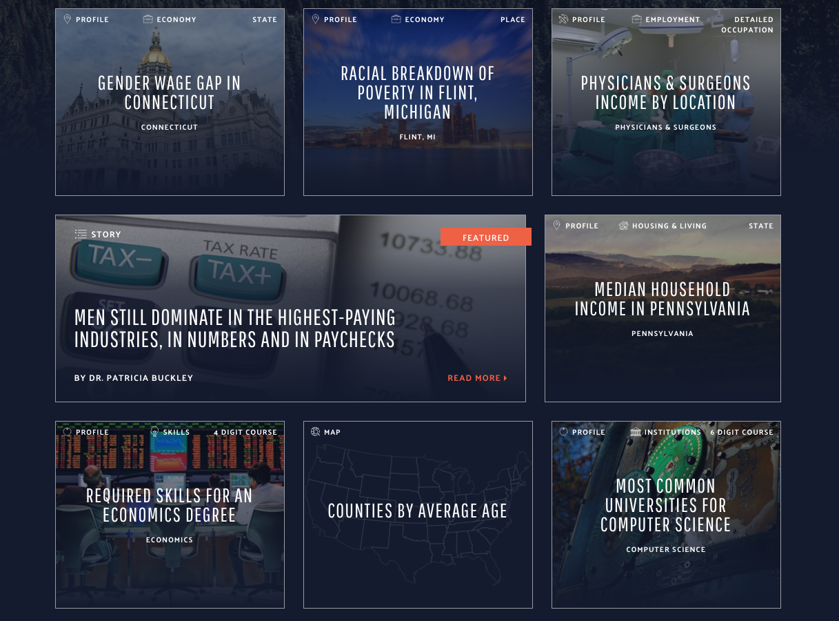 Final product. Detail shot of a features page.