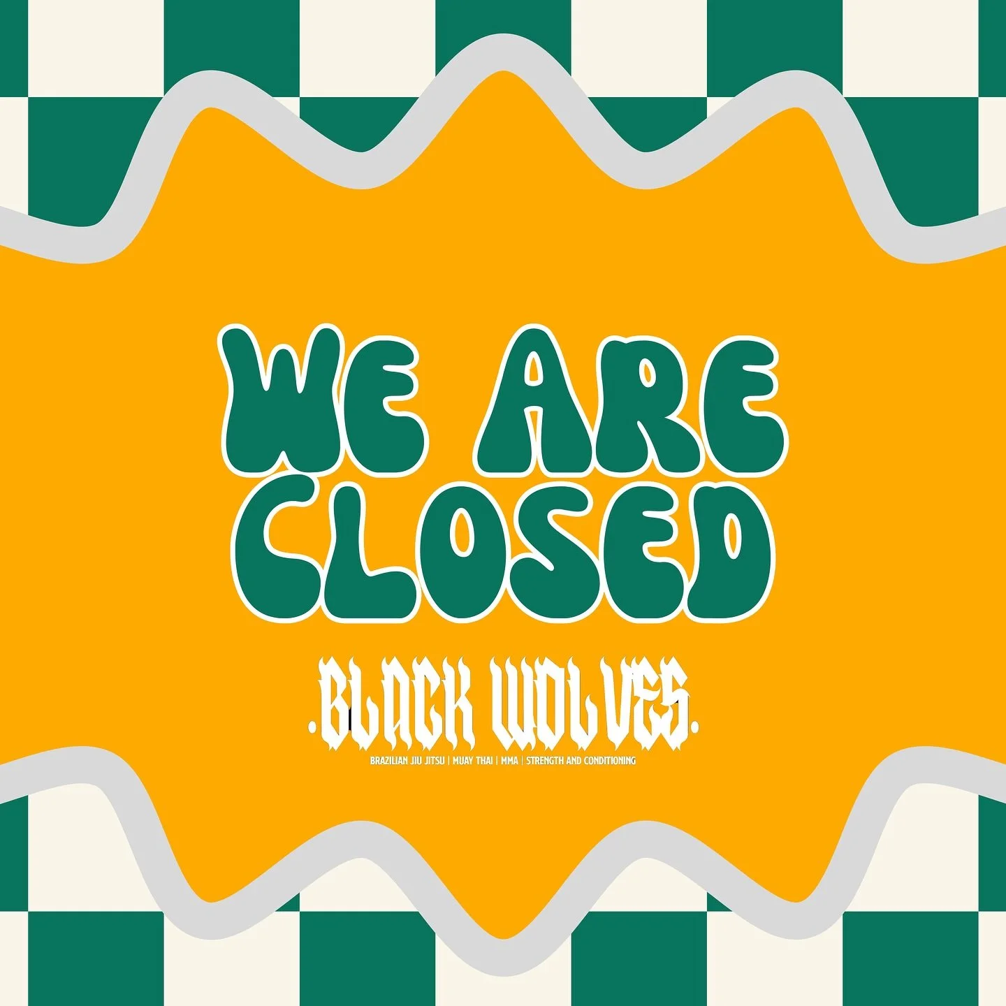 Happy Halloween everyone! We will be holding an abbreviated schedule / open mat - 11am to 1pm

Everyone is welcome to come get some training in! Muay Thai, gi, nogi, lift weights, hit bags and then spend the night with your friends and family celebra