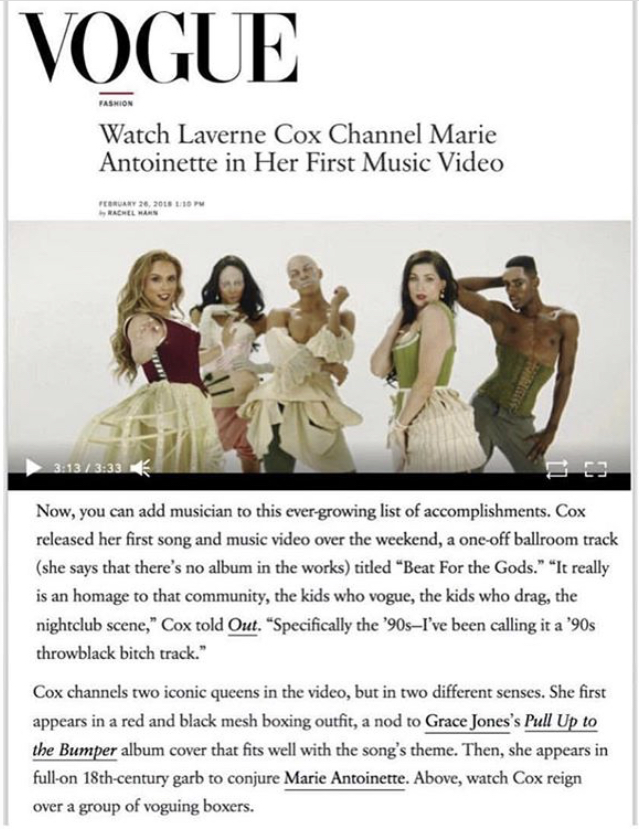 Laverne Cox x Christina Pacelli x assist Carly O’Hurn
