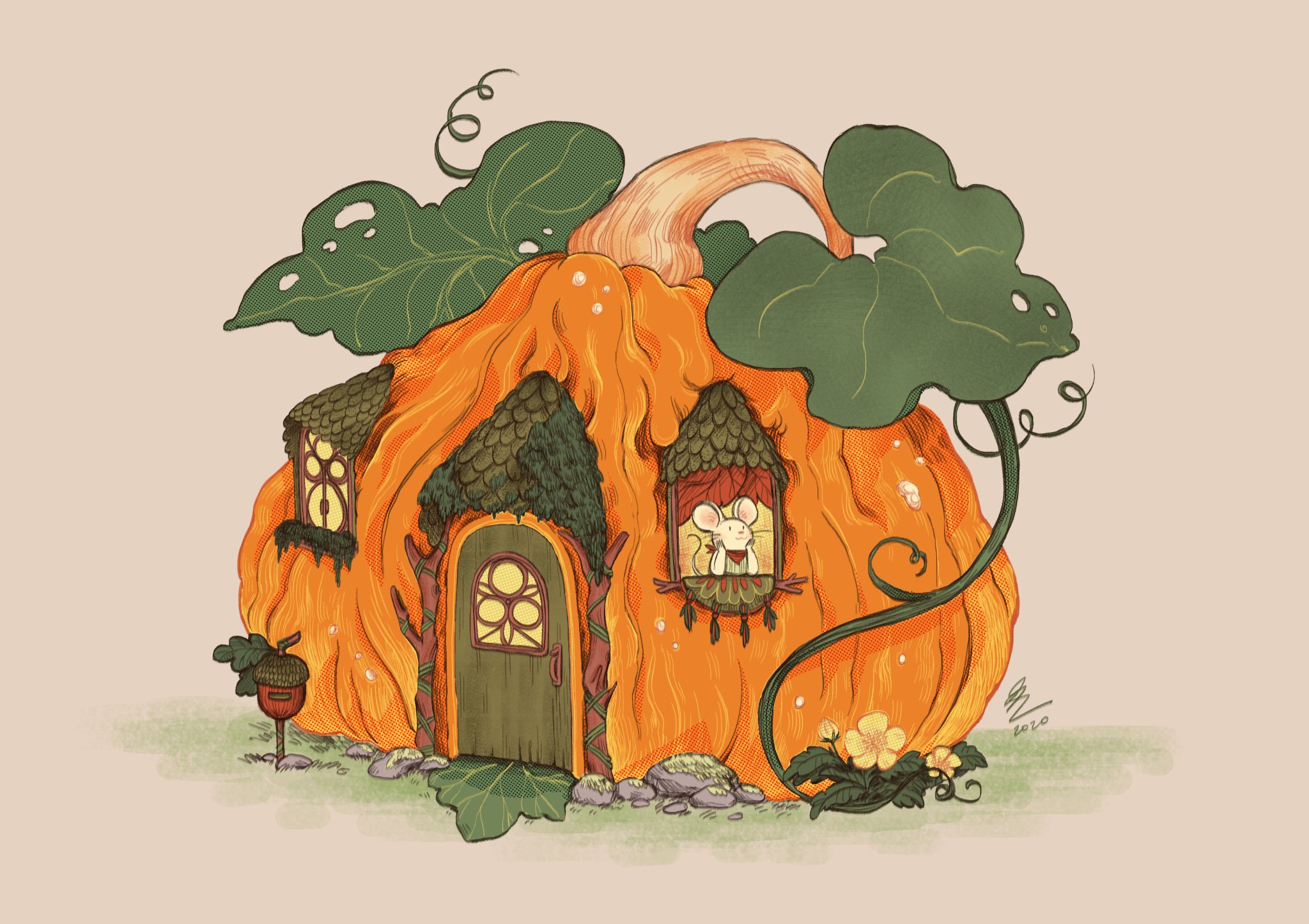 Pumpkin Mouse House